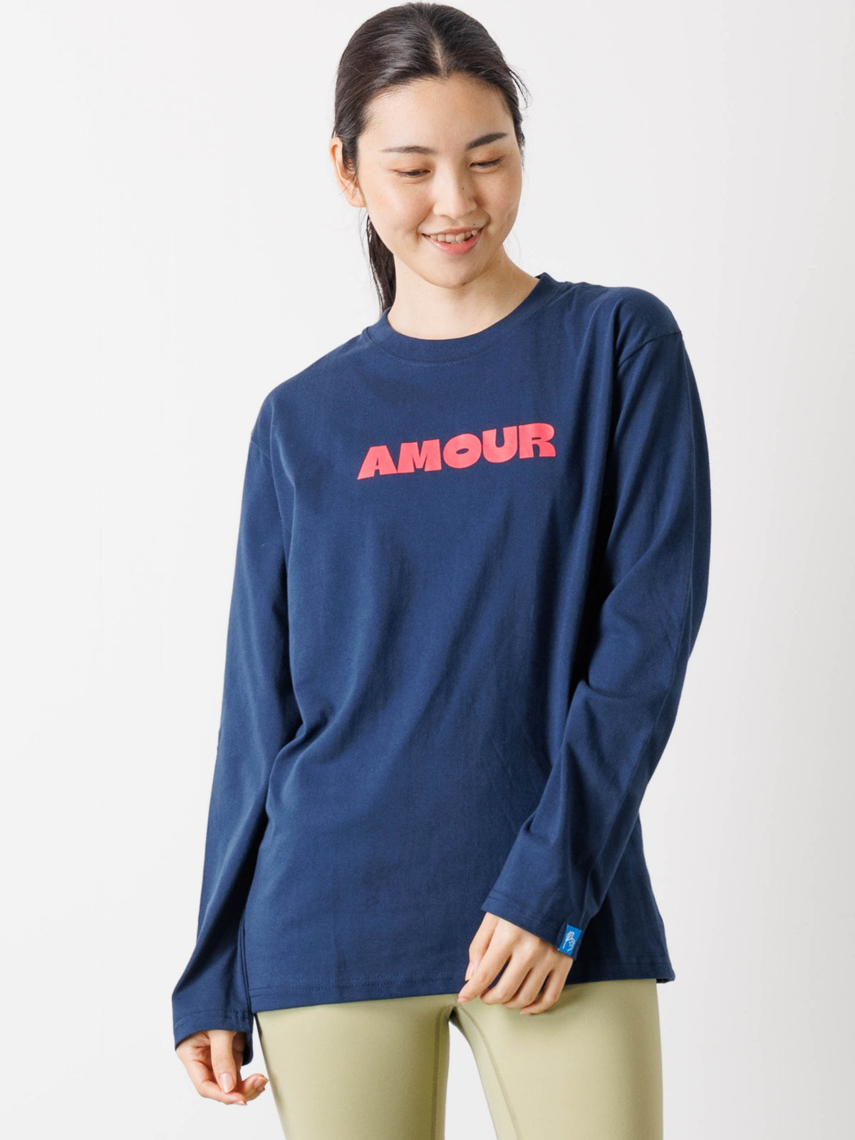 Amour Long-Sleeve Tee Navy