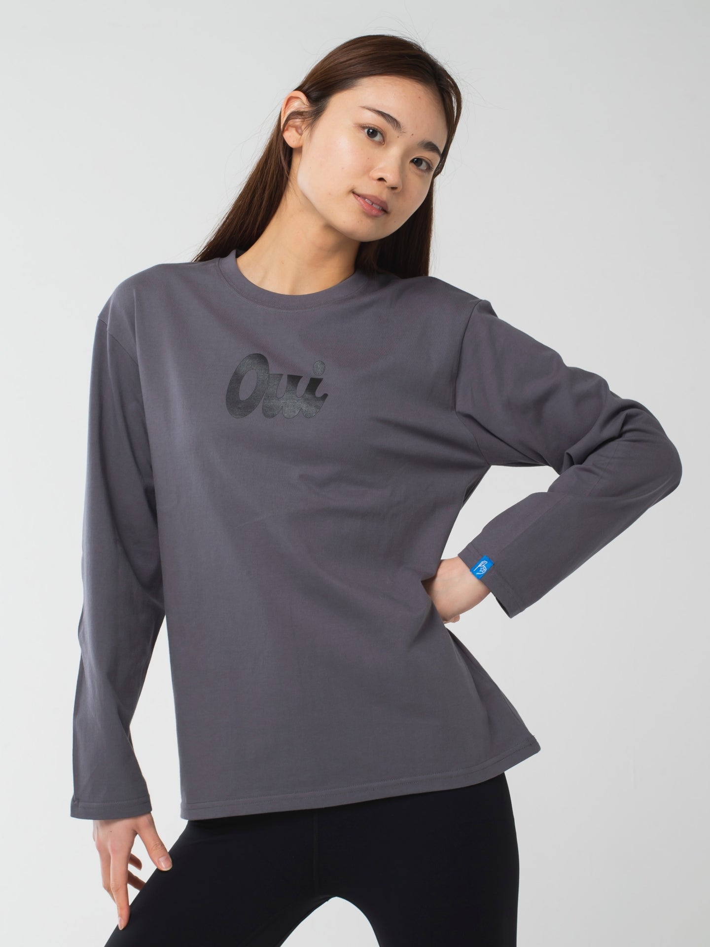 oui Long-Sleeve Tee grey