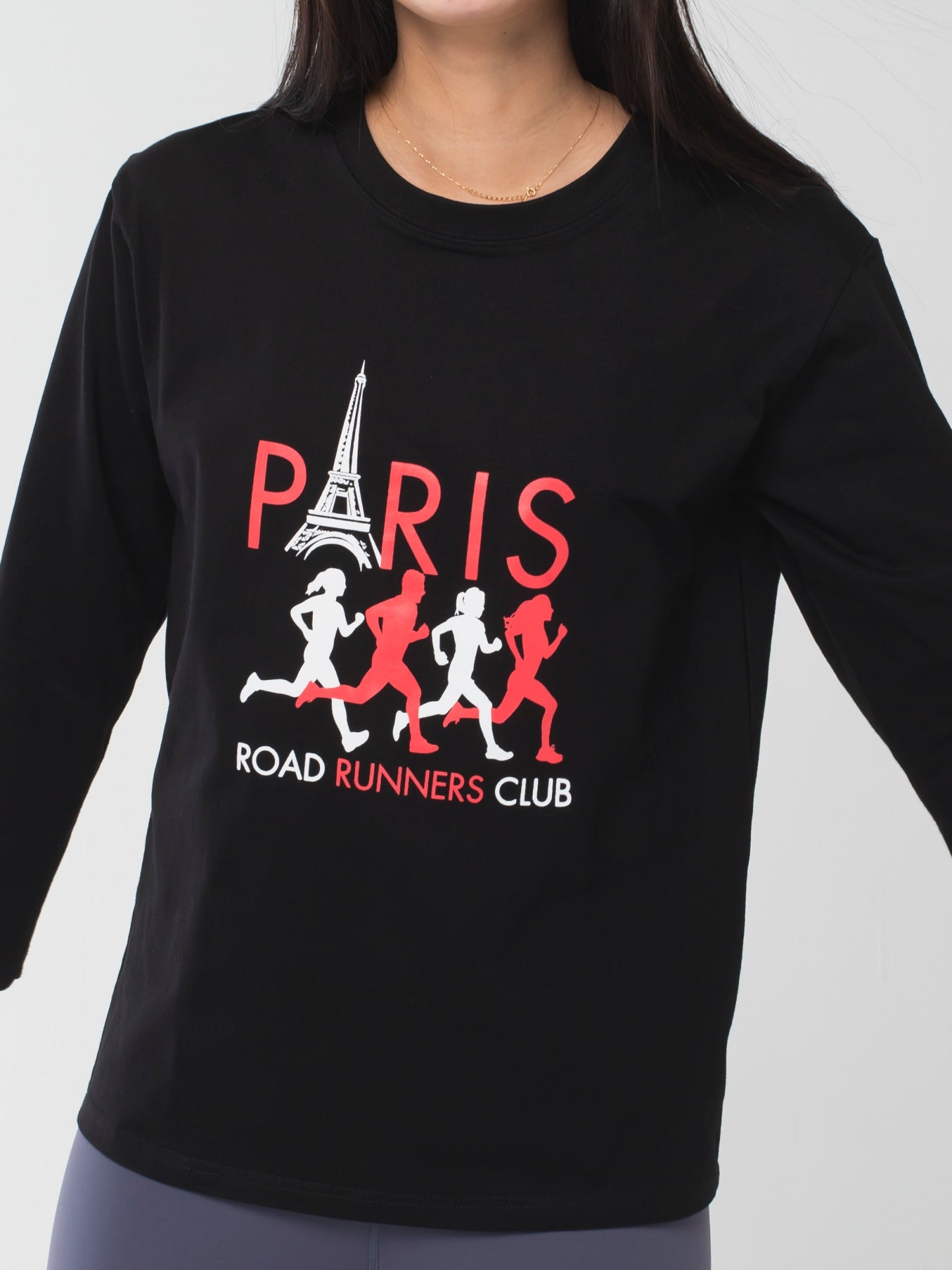 Paris Runners Club Long-Sleeve Tee Black