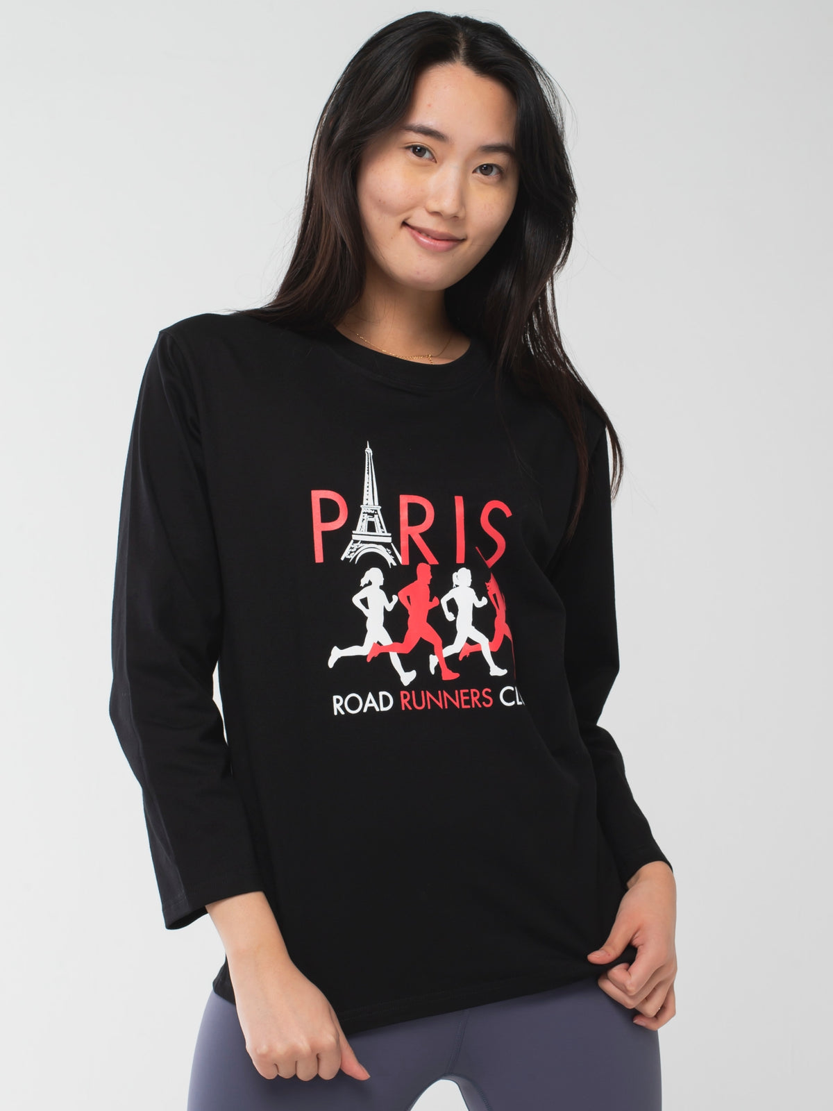 Paris Runners Club Long-Sleeve Tee Black