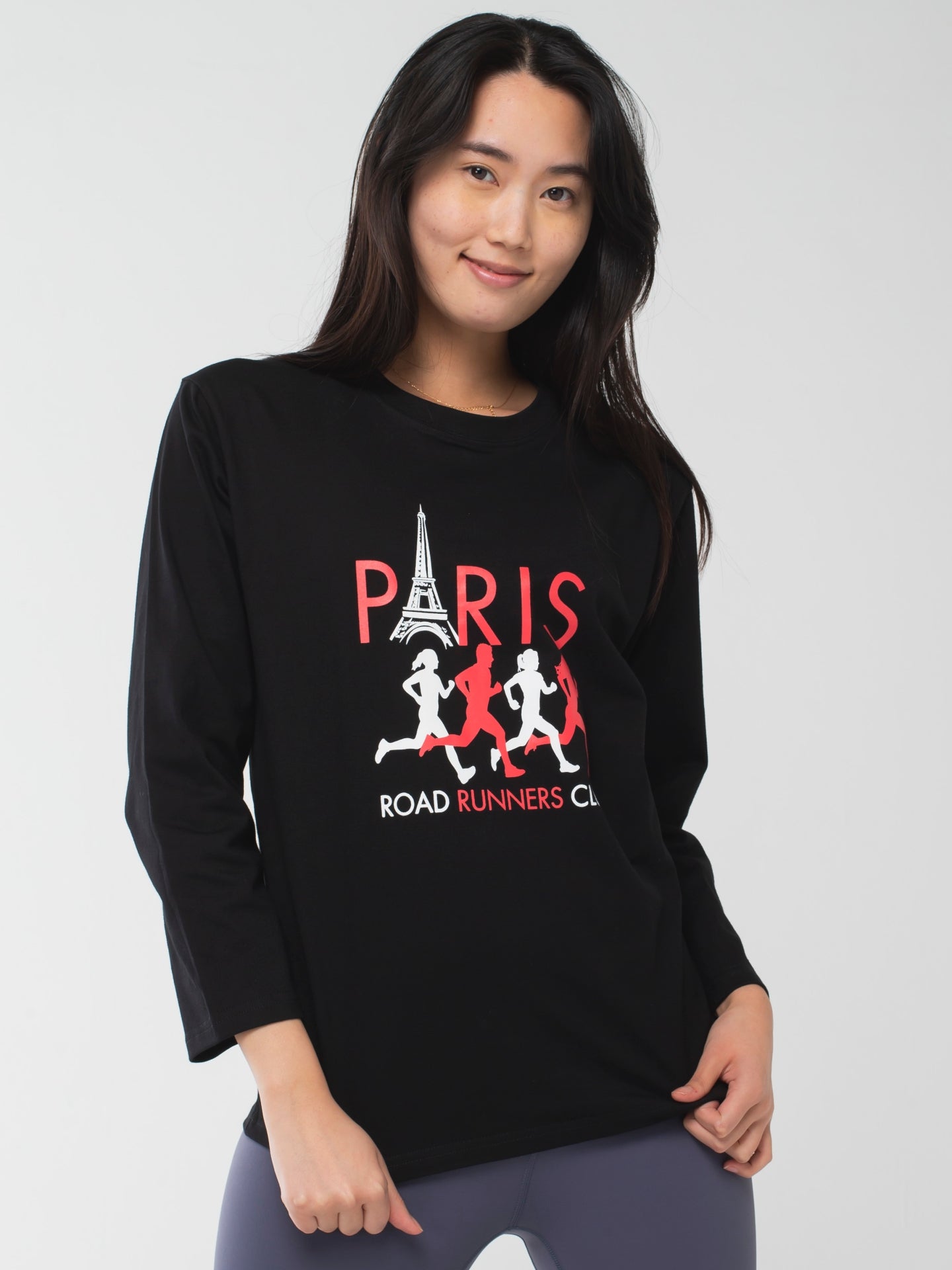 Paris Runners Club Long-Sleeve Tee Black