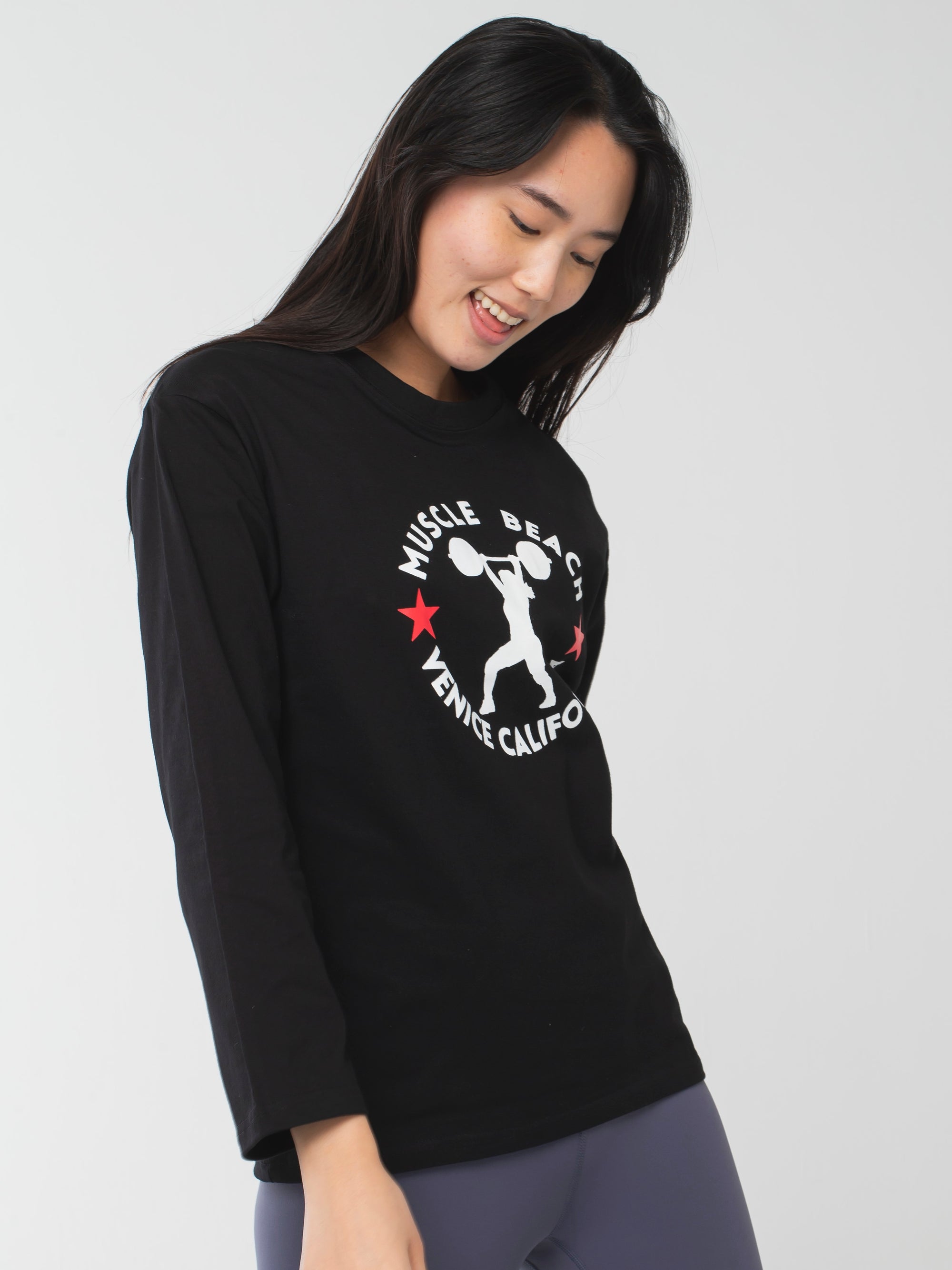 Muscle Beach Long-Sleeve Tee Black