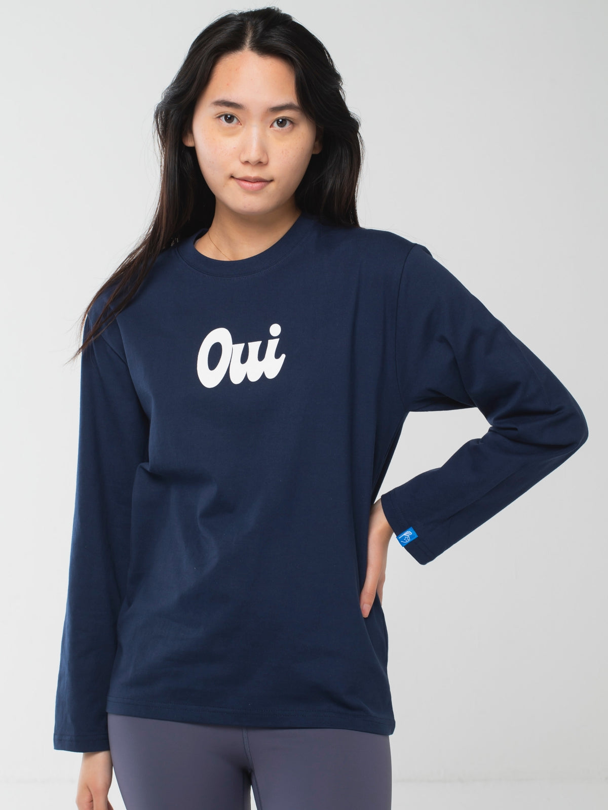 oui Long-Sleeve Tee Navy