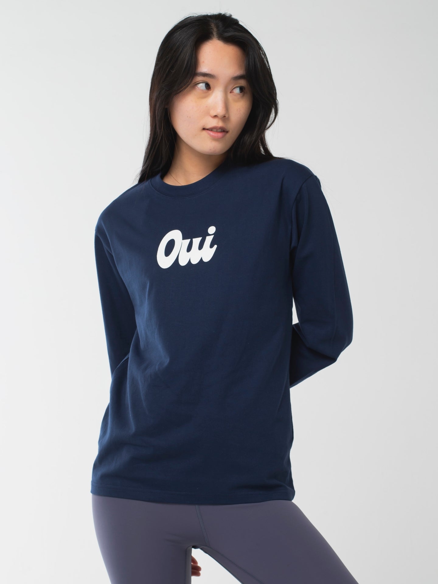 oui Long-Sleeve Tee Navy