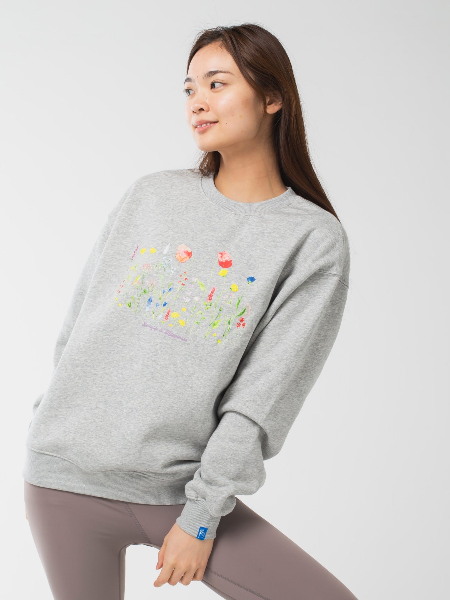 Wildflower Sweat Grey Marl