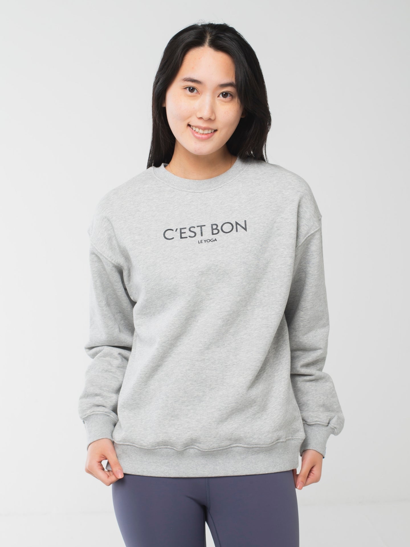 C'est Bon le Yoga Sweatshirts Grey Marl