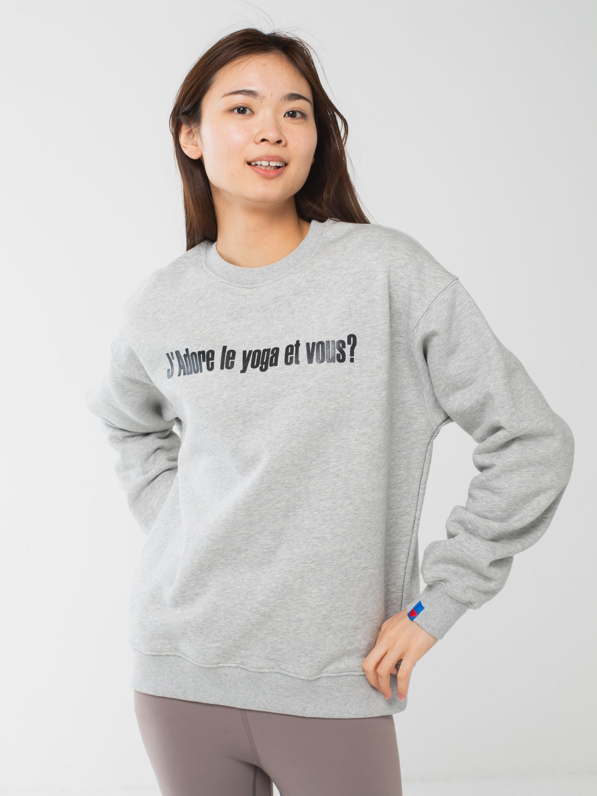 I love yoga Sweat grey marl