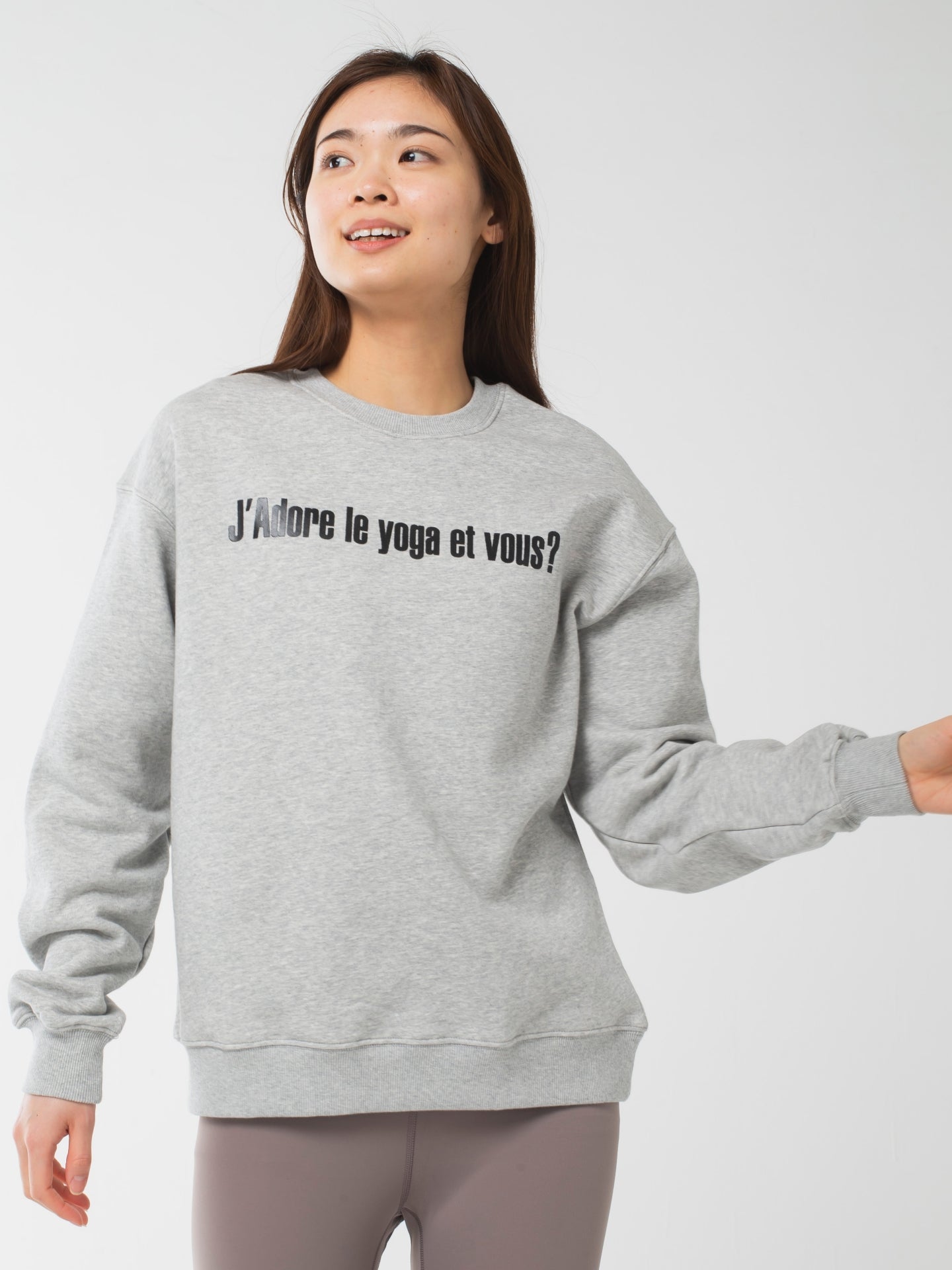 I love yoga Sweat grey marl