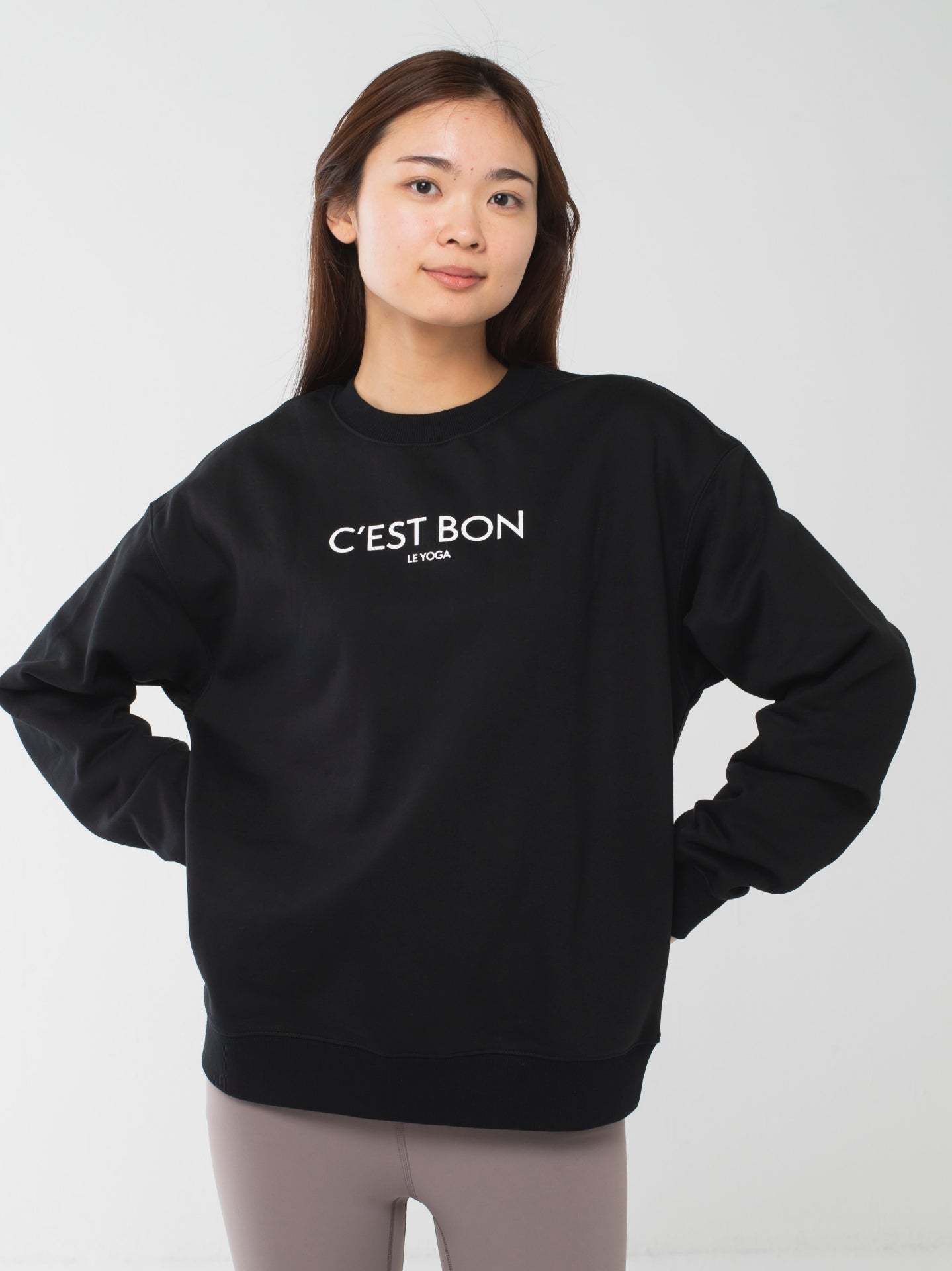 C'est Bon le Yoga Sweatshirts Black