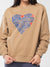 Love & peace Sweat Khaki