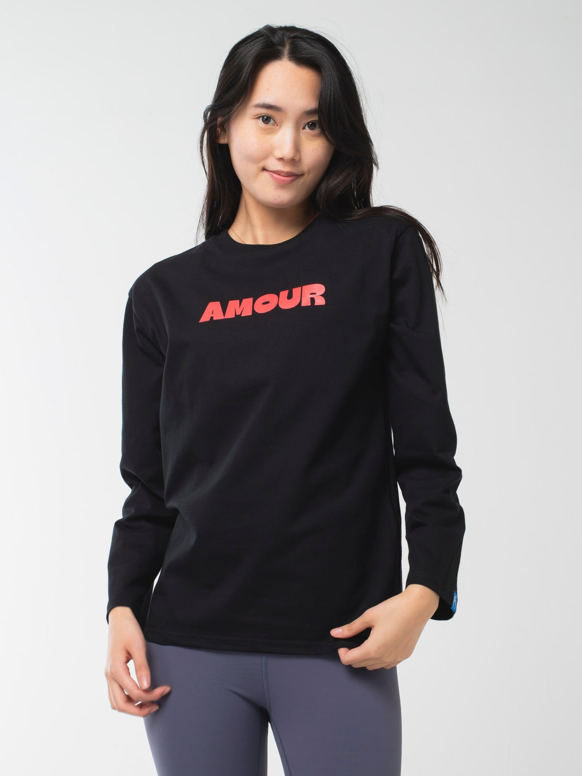 Amour Long-Sleeve Tee Black