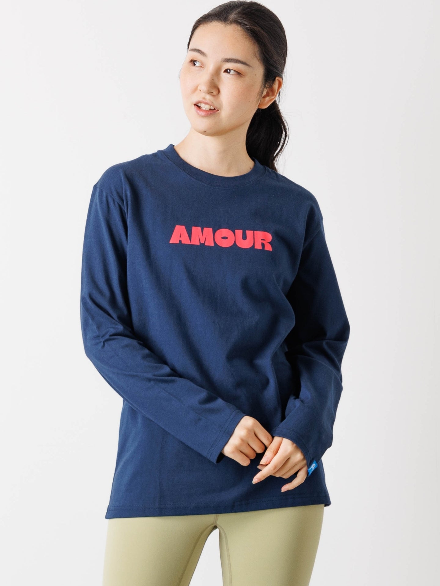 Amour Long-Sleeve Tee Navy