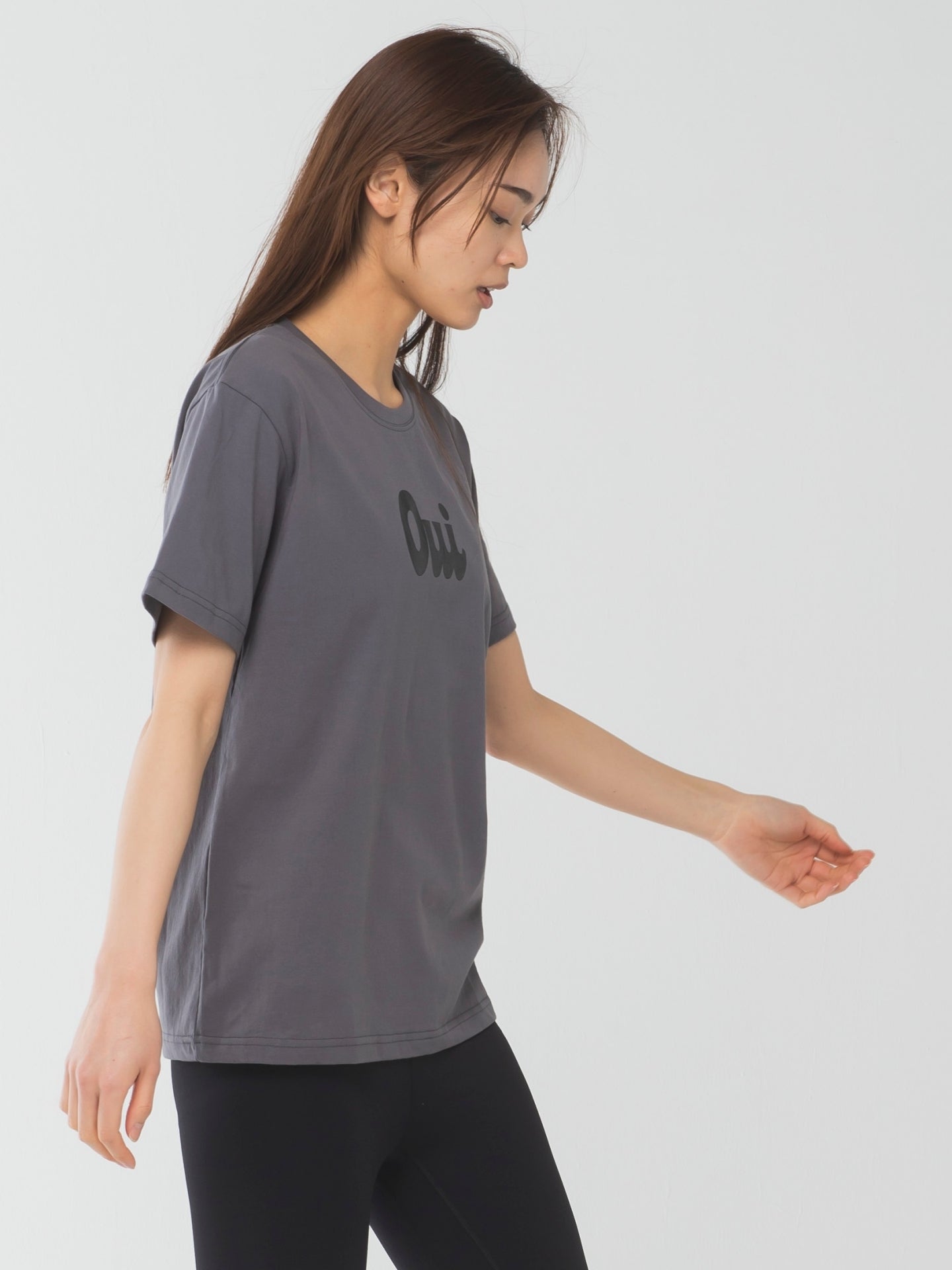 Oui T-shirts Dark Grey