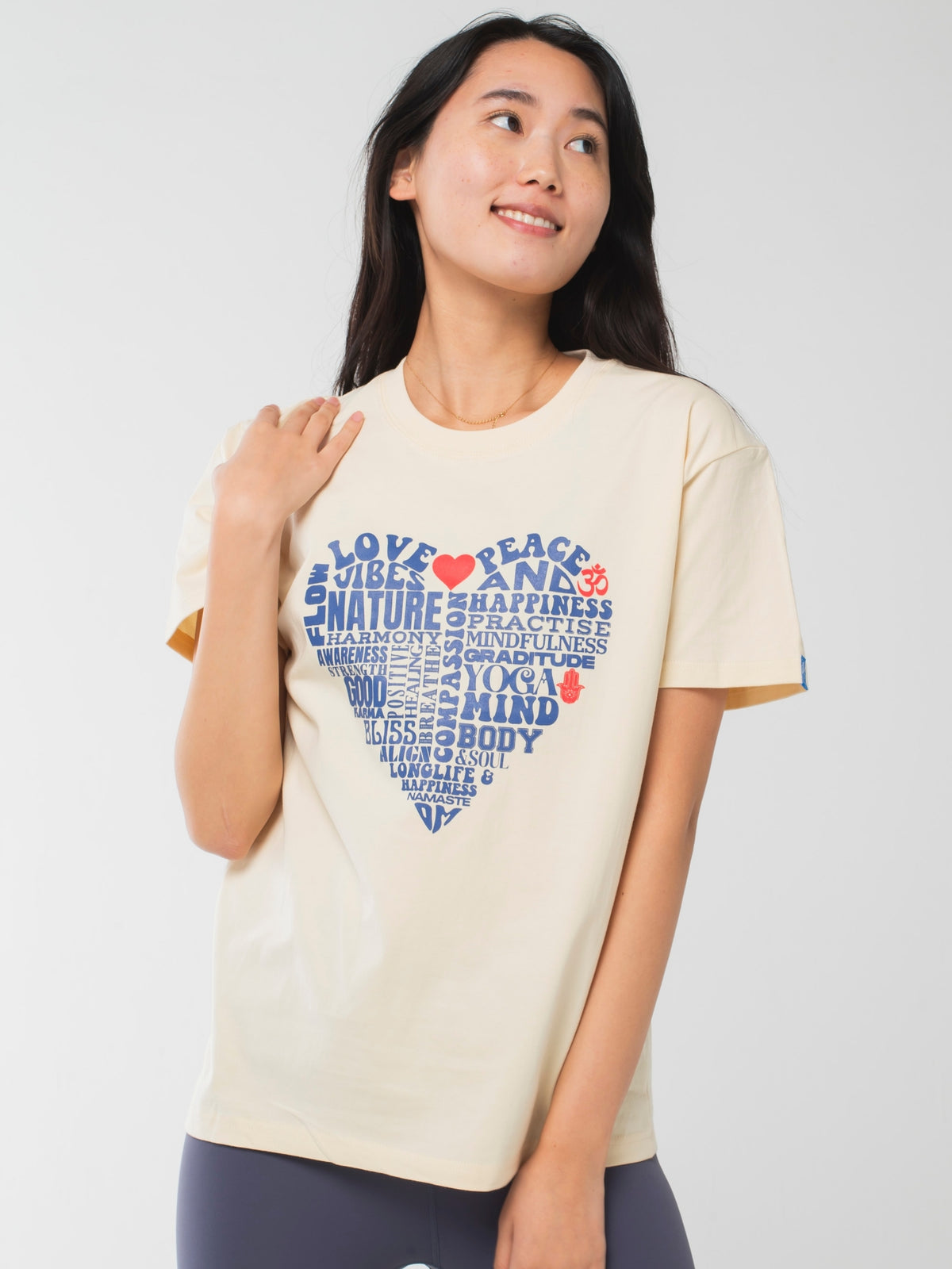 Love &amp; peace T-shirts Apricot