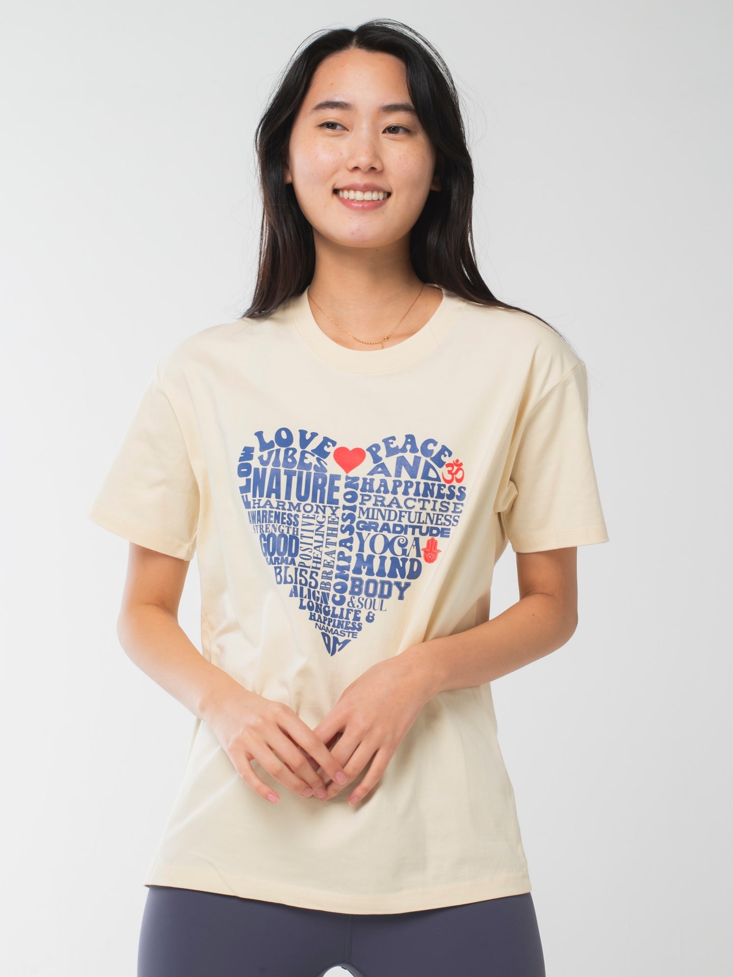 Love & peace T-shirts Apricot