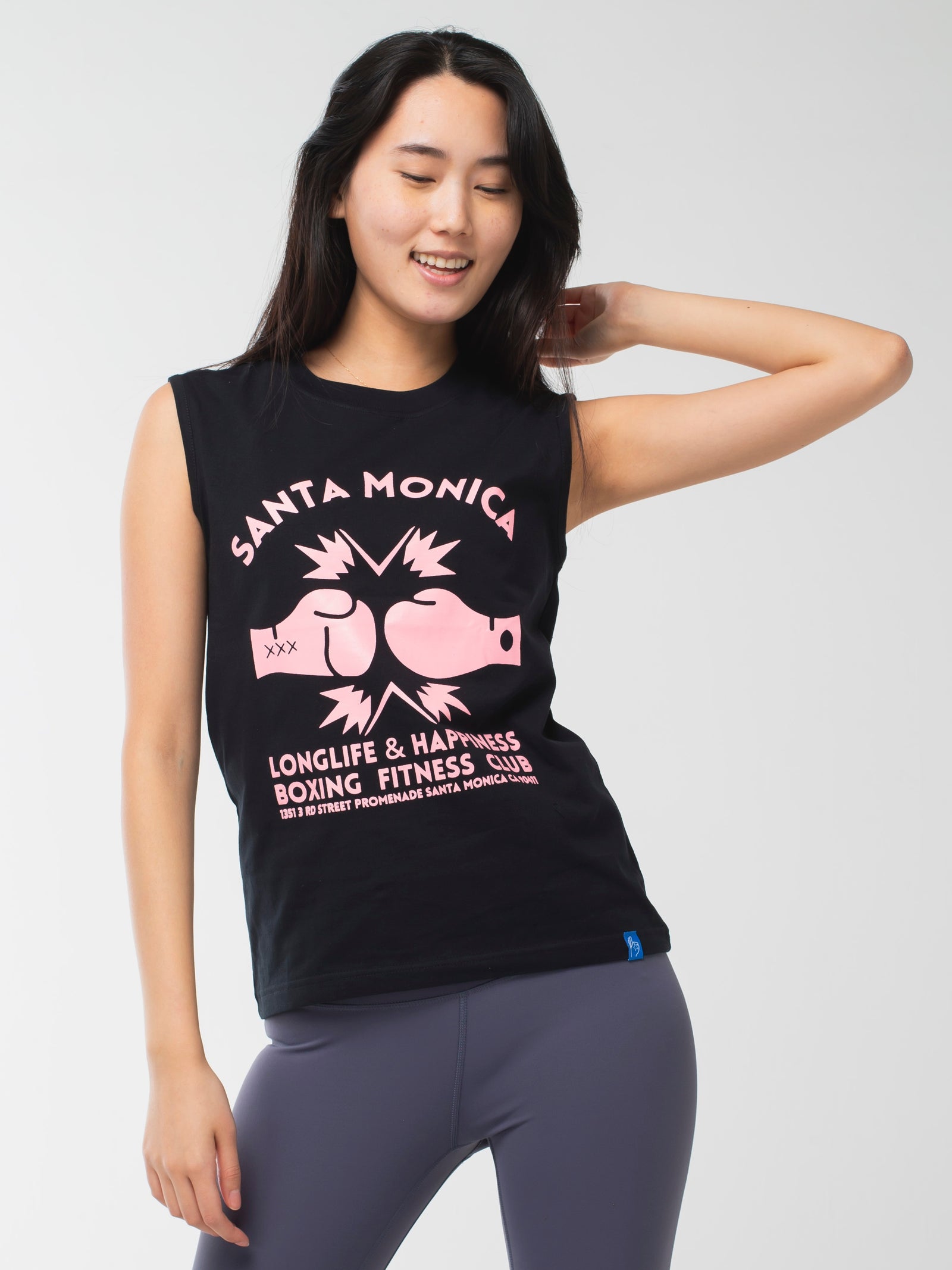 Santa Monica Boxing Gym Tank Black