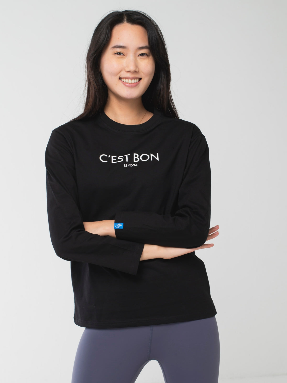 C&#39;est Bon le Yoga Long-Sleeve Tee Black