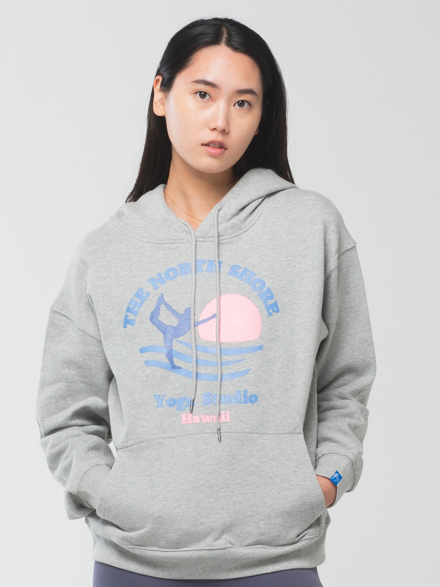 North Shore Hoodie Grey Marl