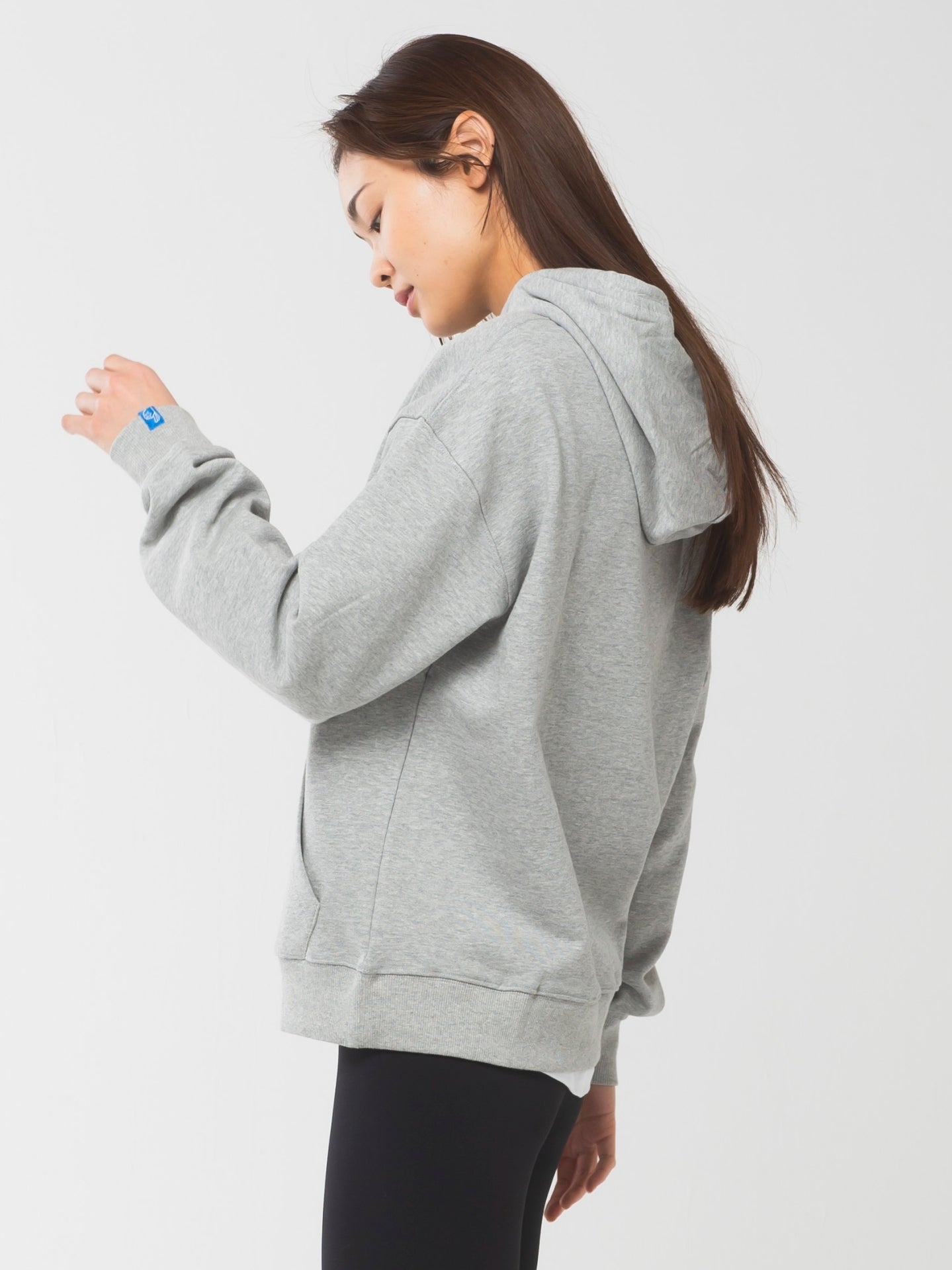 Muscle London Hoodie grey marl