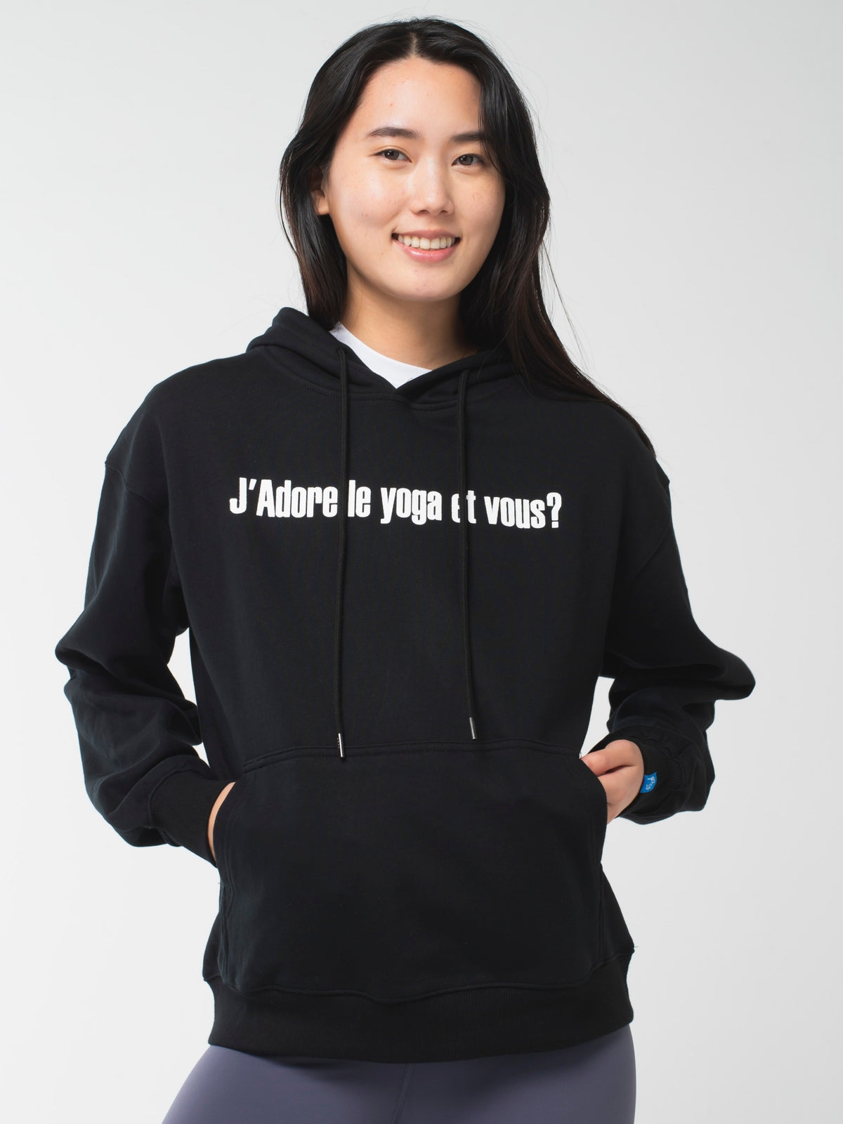 I love yoga Hoodie Black