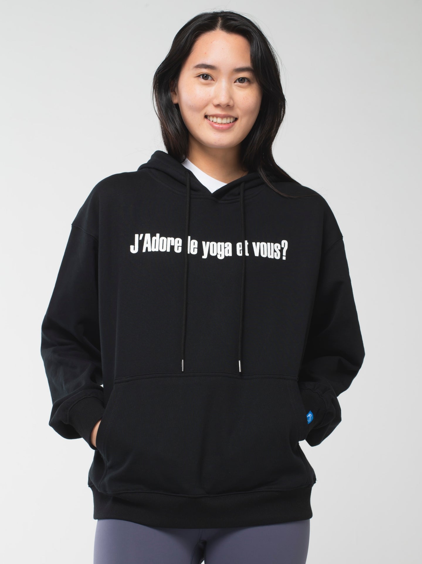 I love yoga Hoodie Black