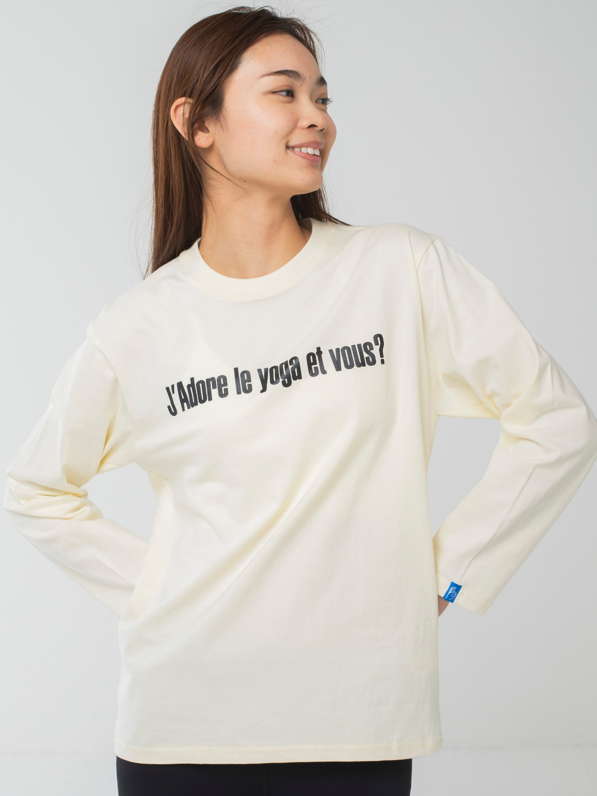 I love yoga Long-Sleeve Tee Apricot