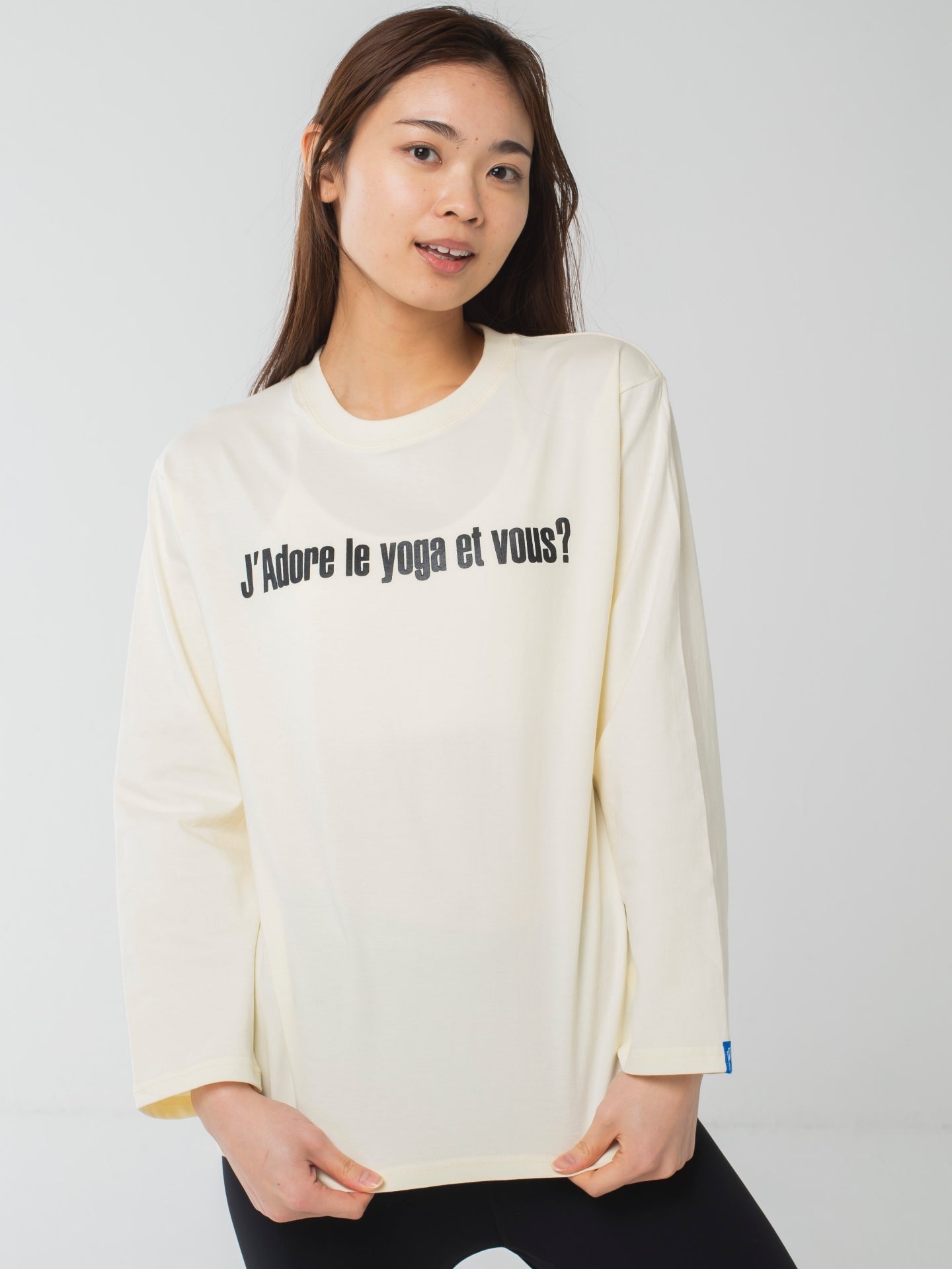 I love yoga Long-Sleeve Tee Apricot