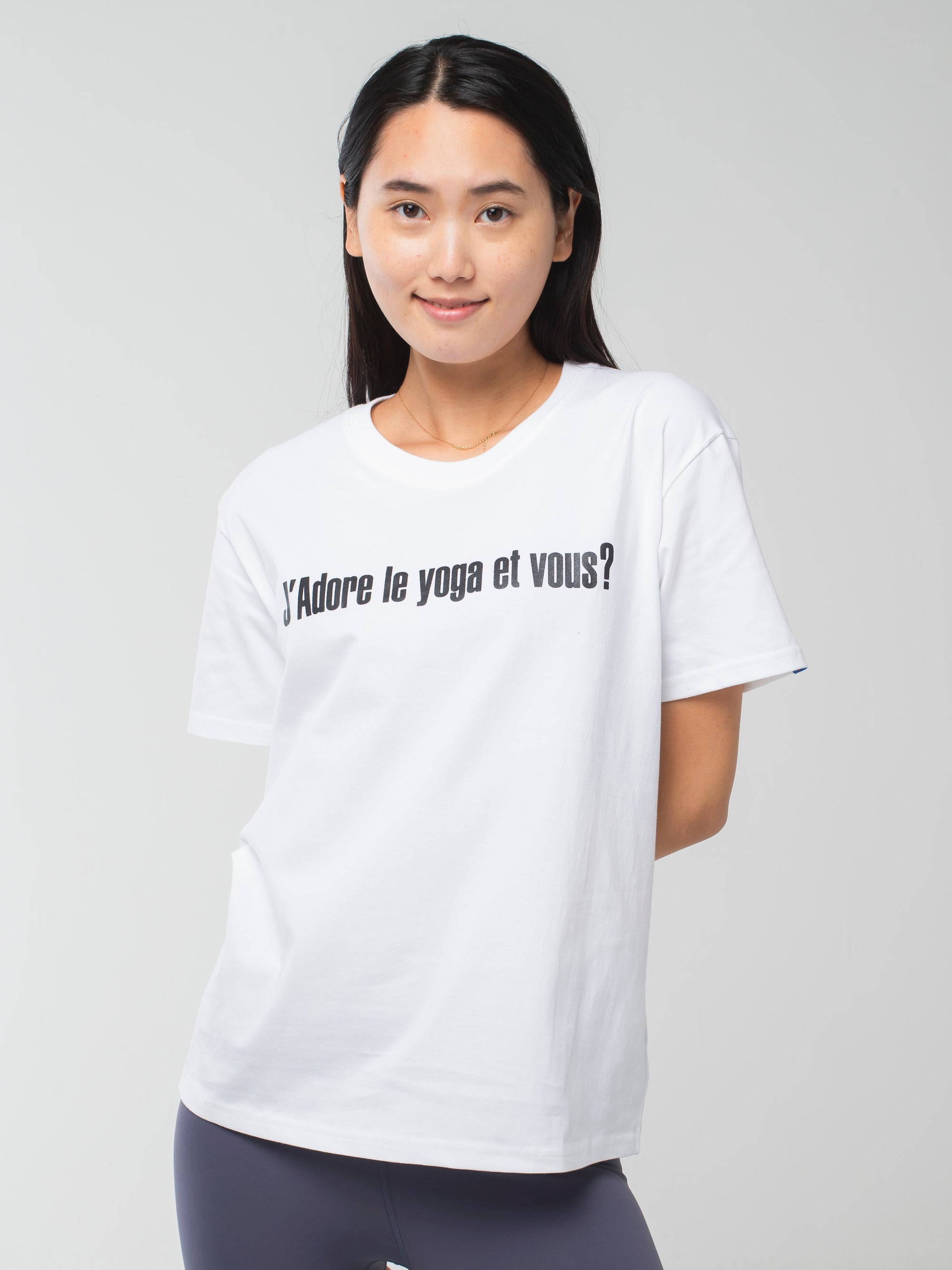 I love yoga T-shirts White