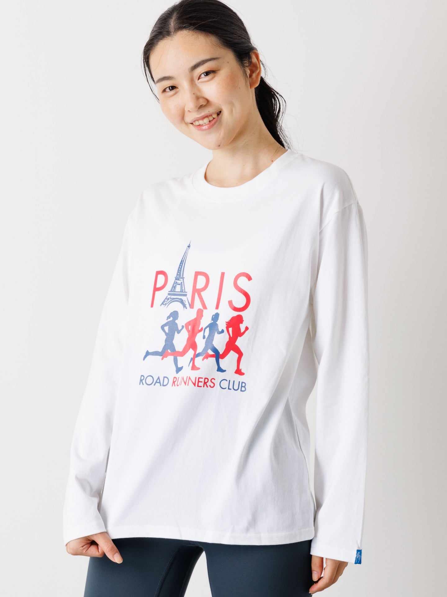 Paris Runners Club Long-Sleeve Tee White