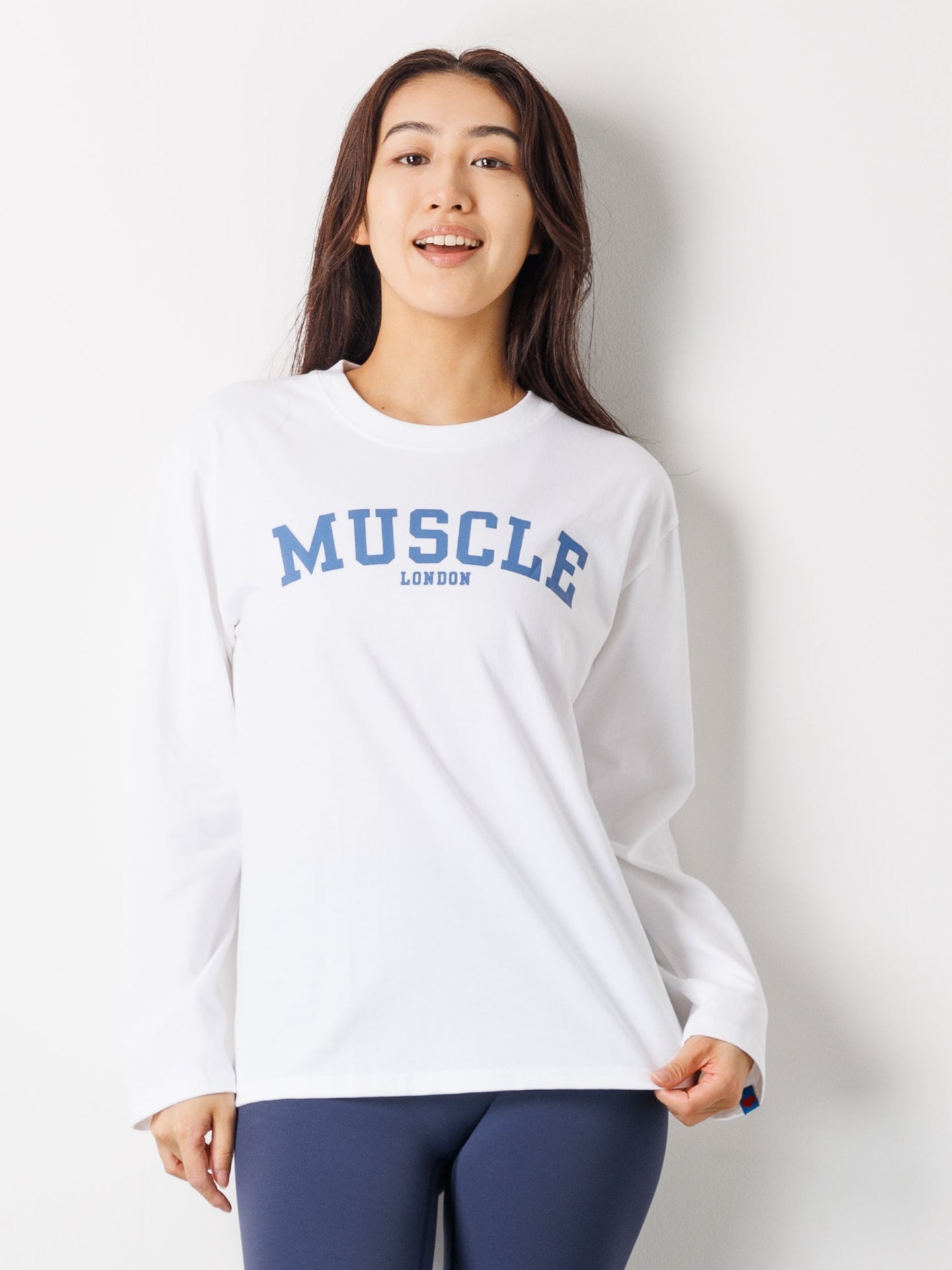 Muscle London Long-Sleeve Tee White