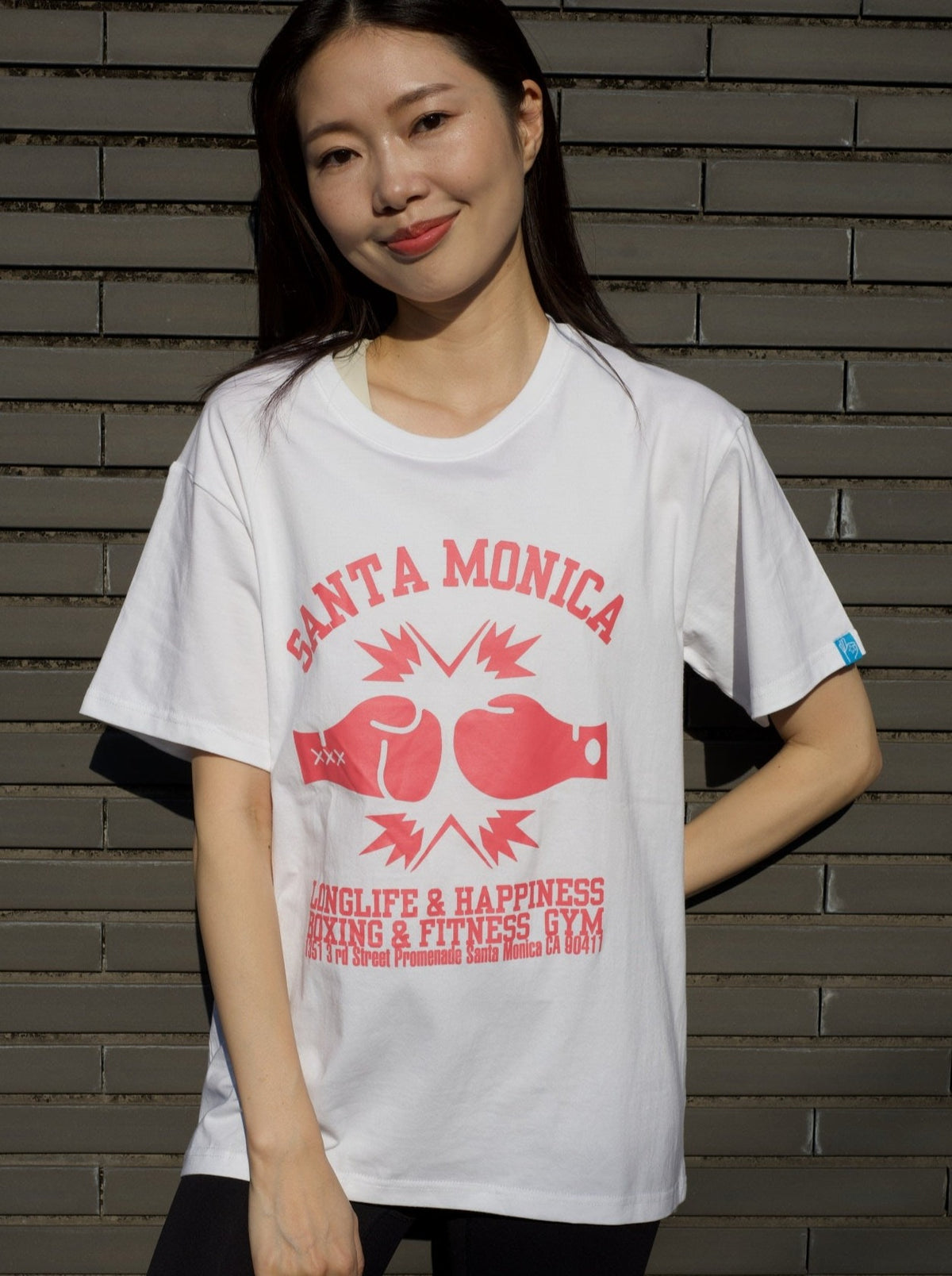 Santa Monica Boxing Gym T-shirts White