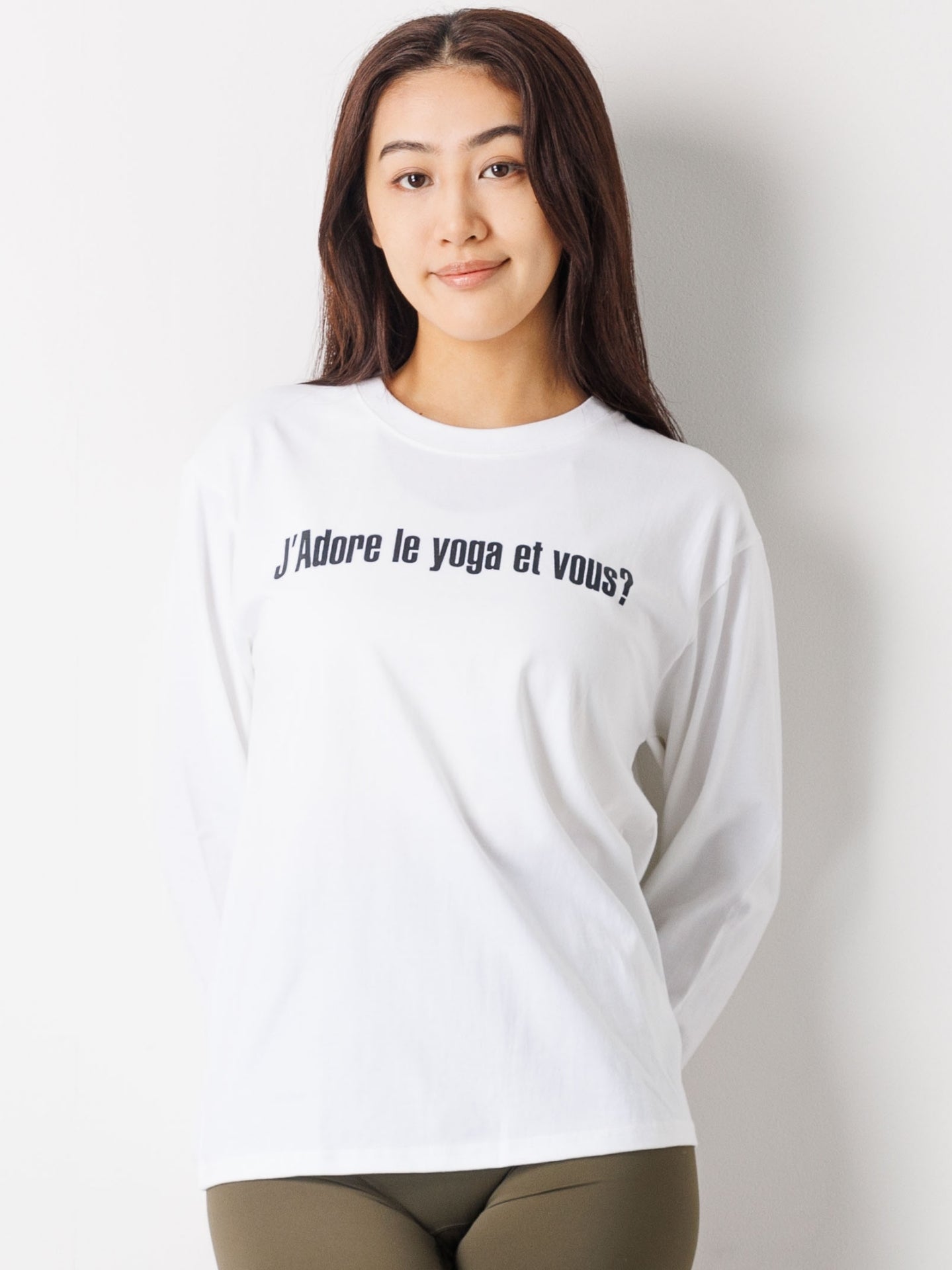 I love yoga Long-Sleeve Tee White