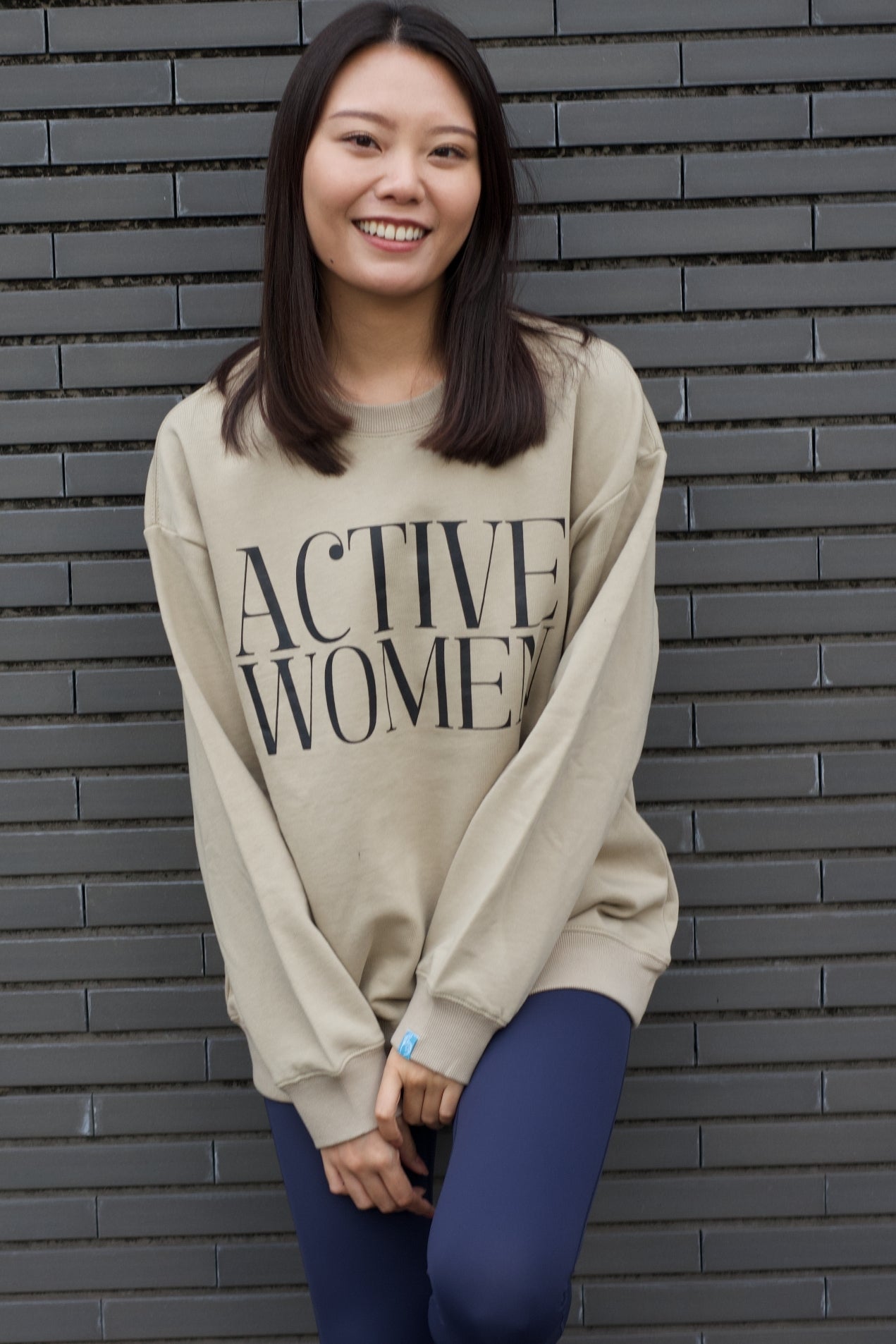 カレッジ ロゴ スウェットシャツ レディース Active Women sweat