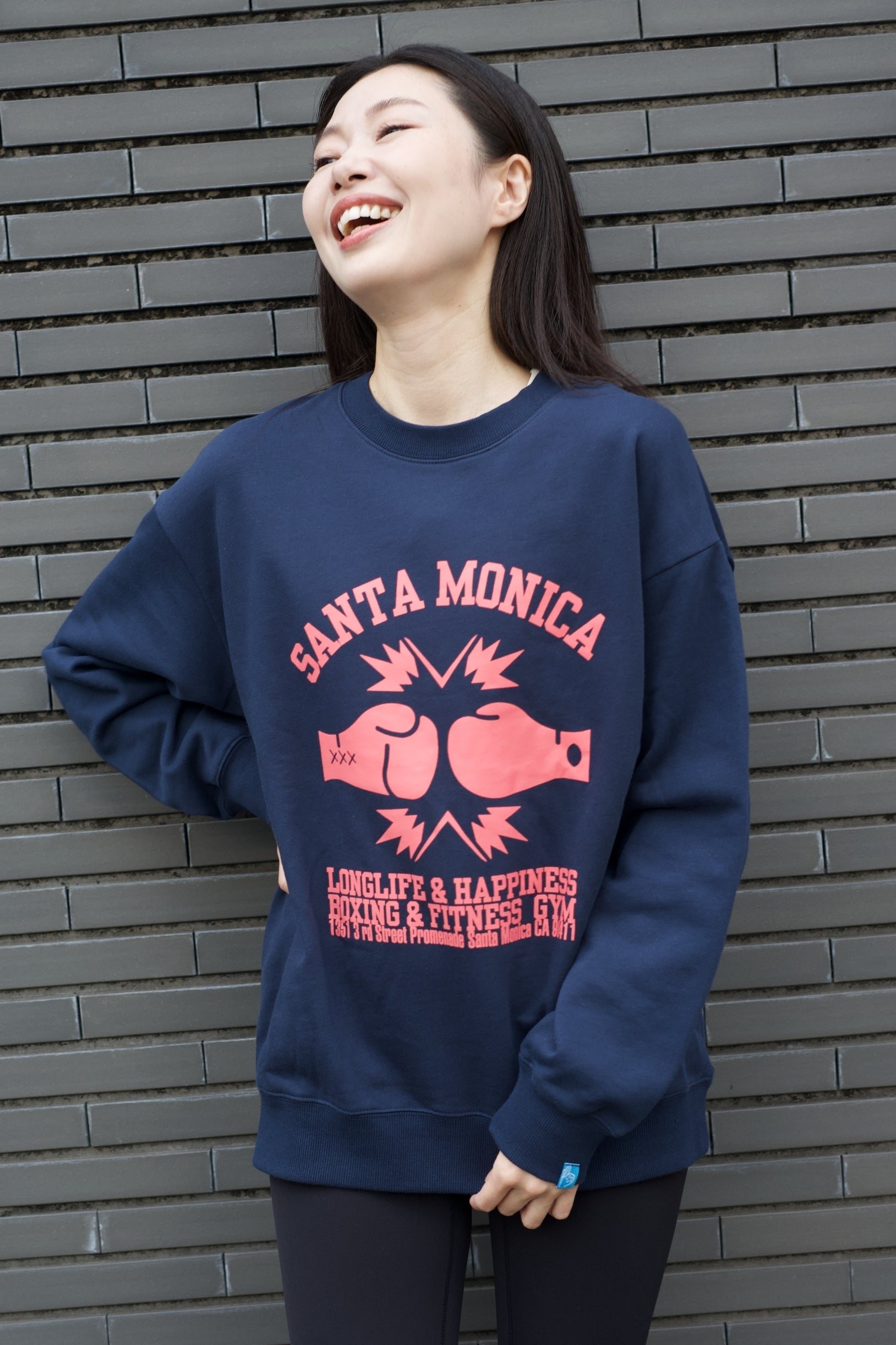 Santa Monica Boxing Gym sweat shirts Navy