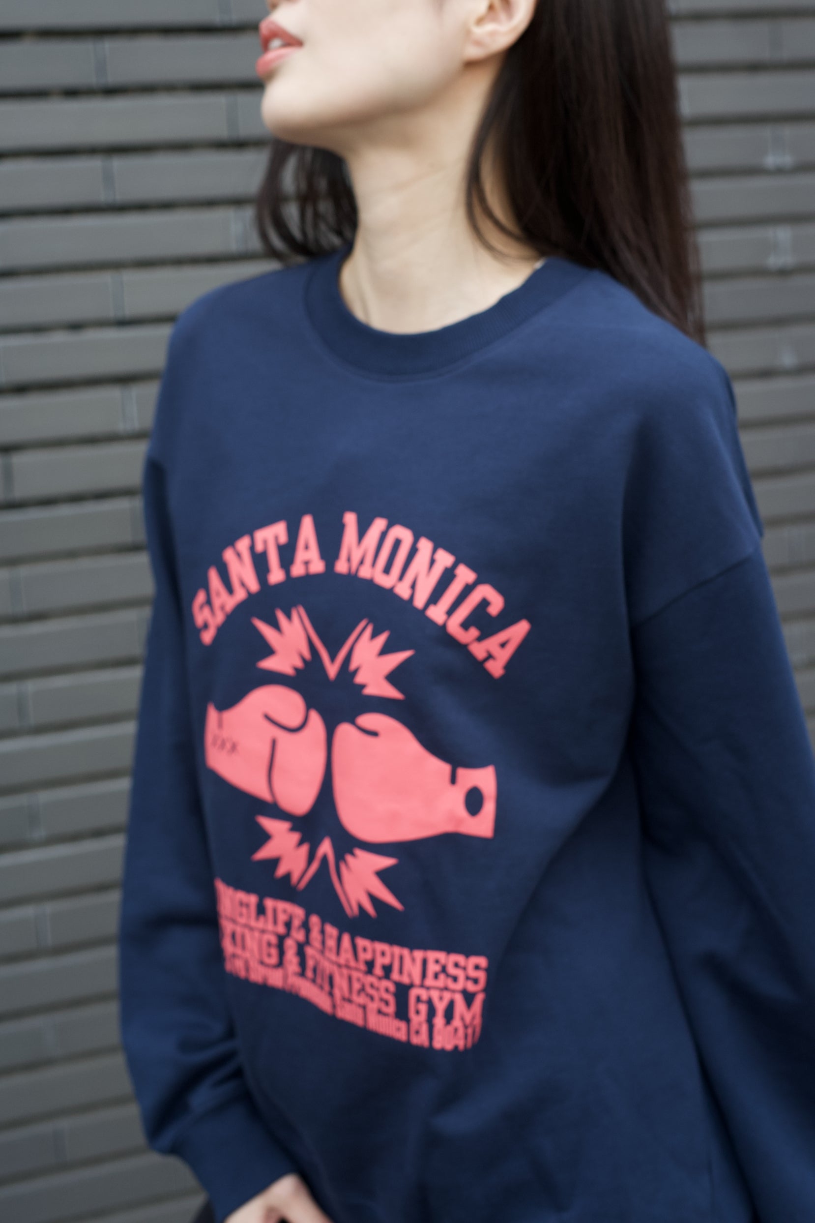 Santa Monica Boxing Gym sweat shirts Navy