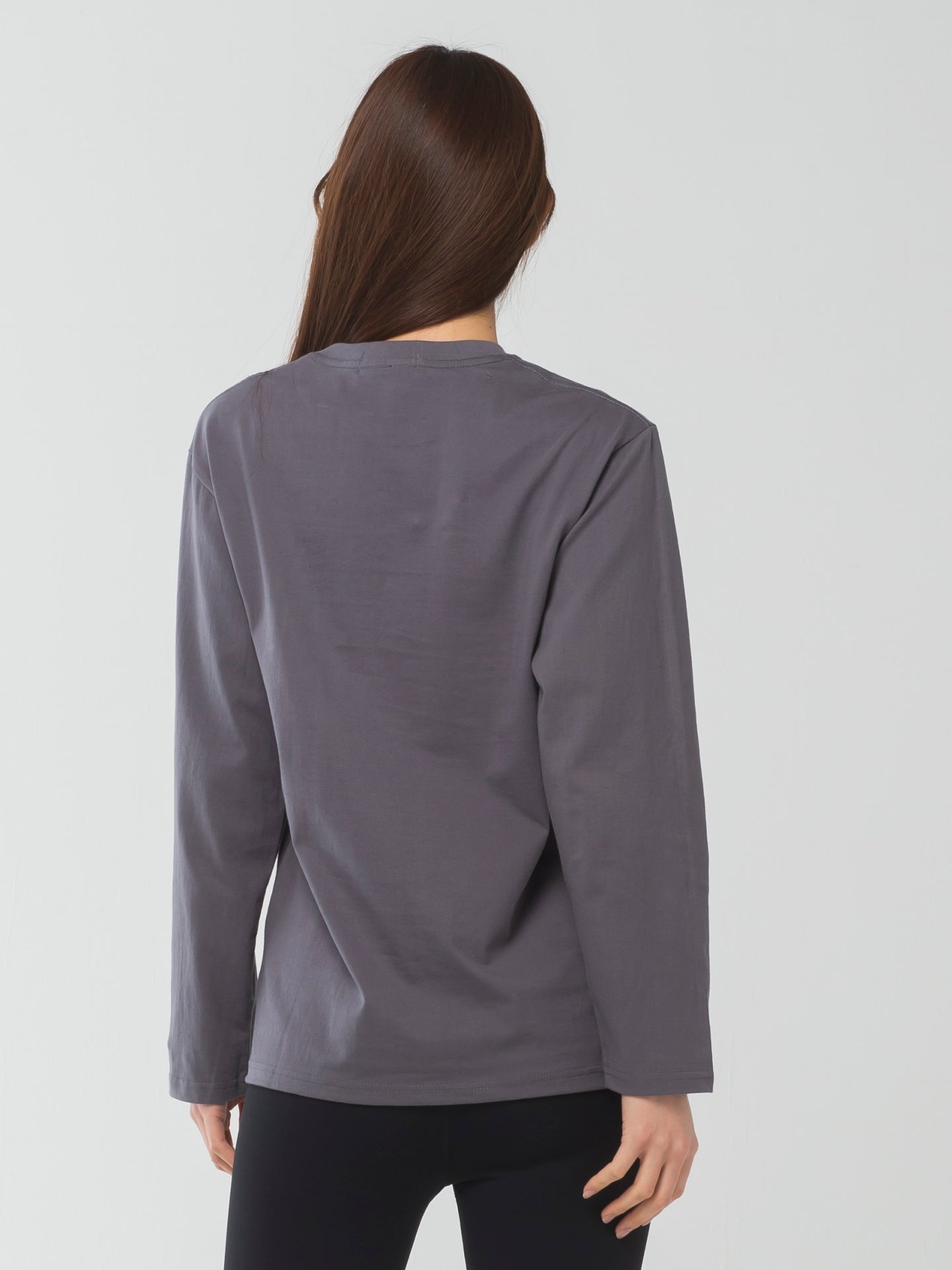 oui Long-Sleeve Tee grey