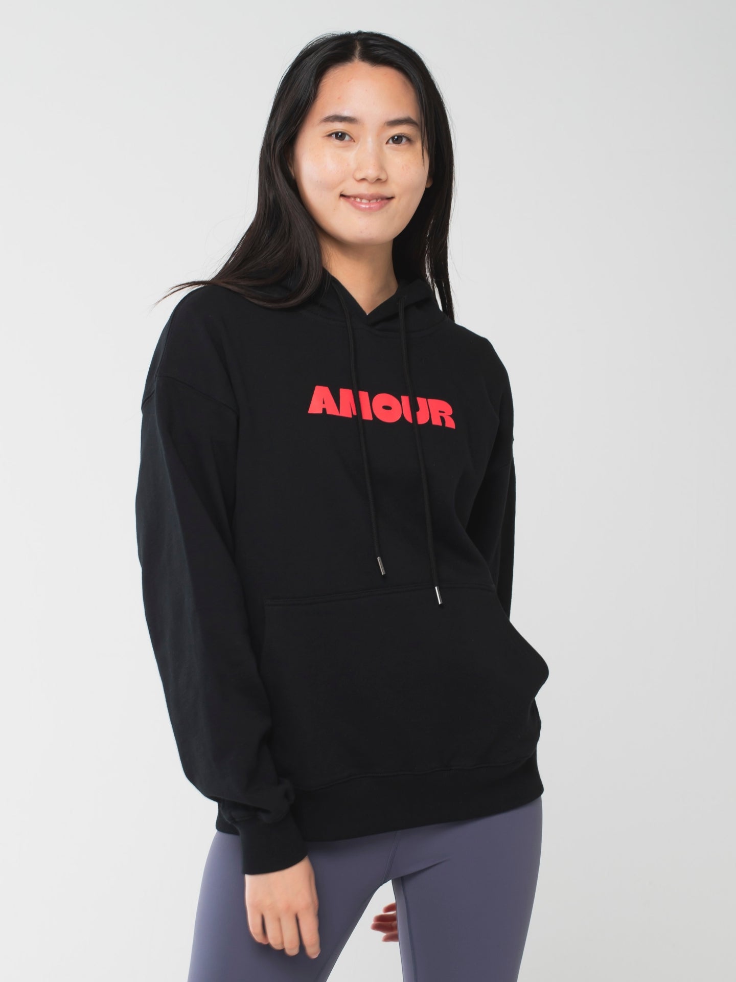 Amour Hoodie Black