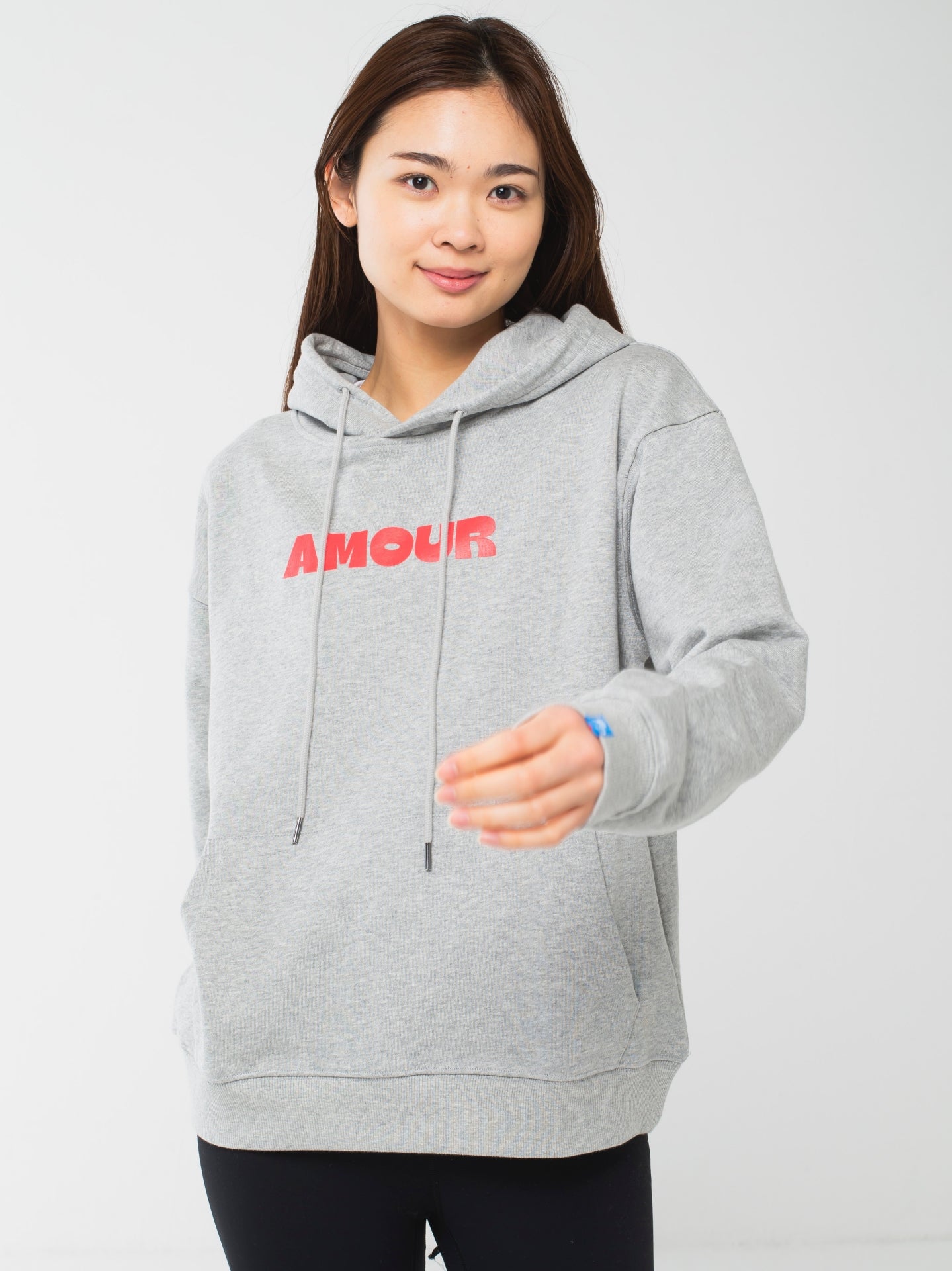 Amour Hoodie Grey marl