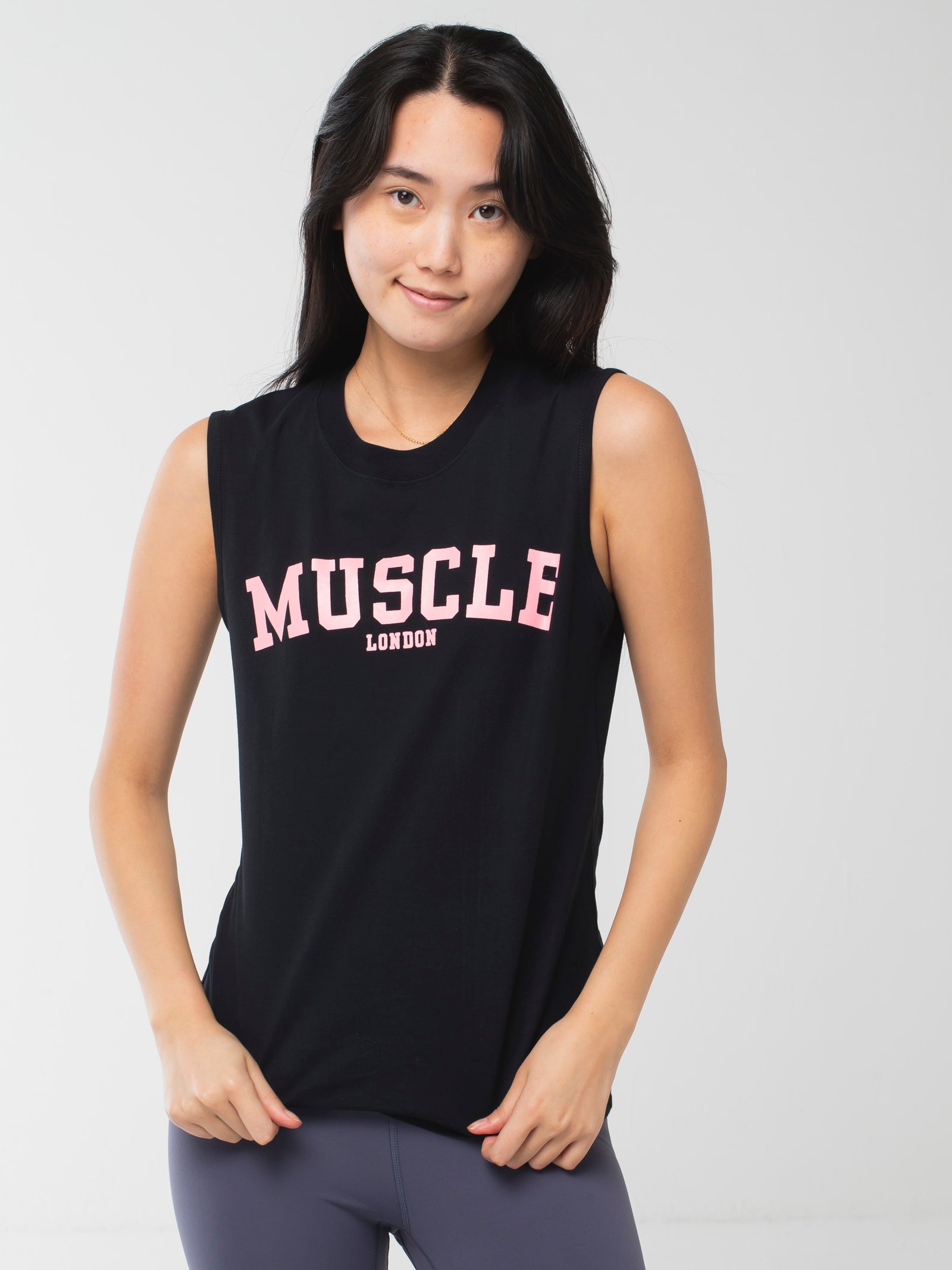 Muscle London Tank Black