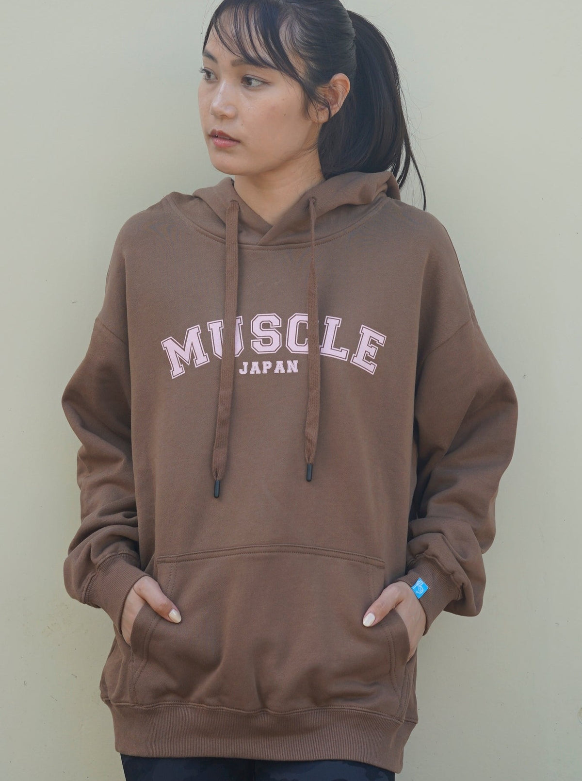 Muscle Japan Hoodie Coffee