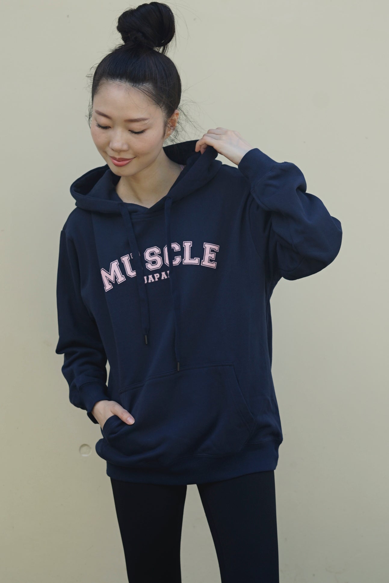 Muscle Japan Hoodie Navy