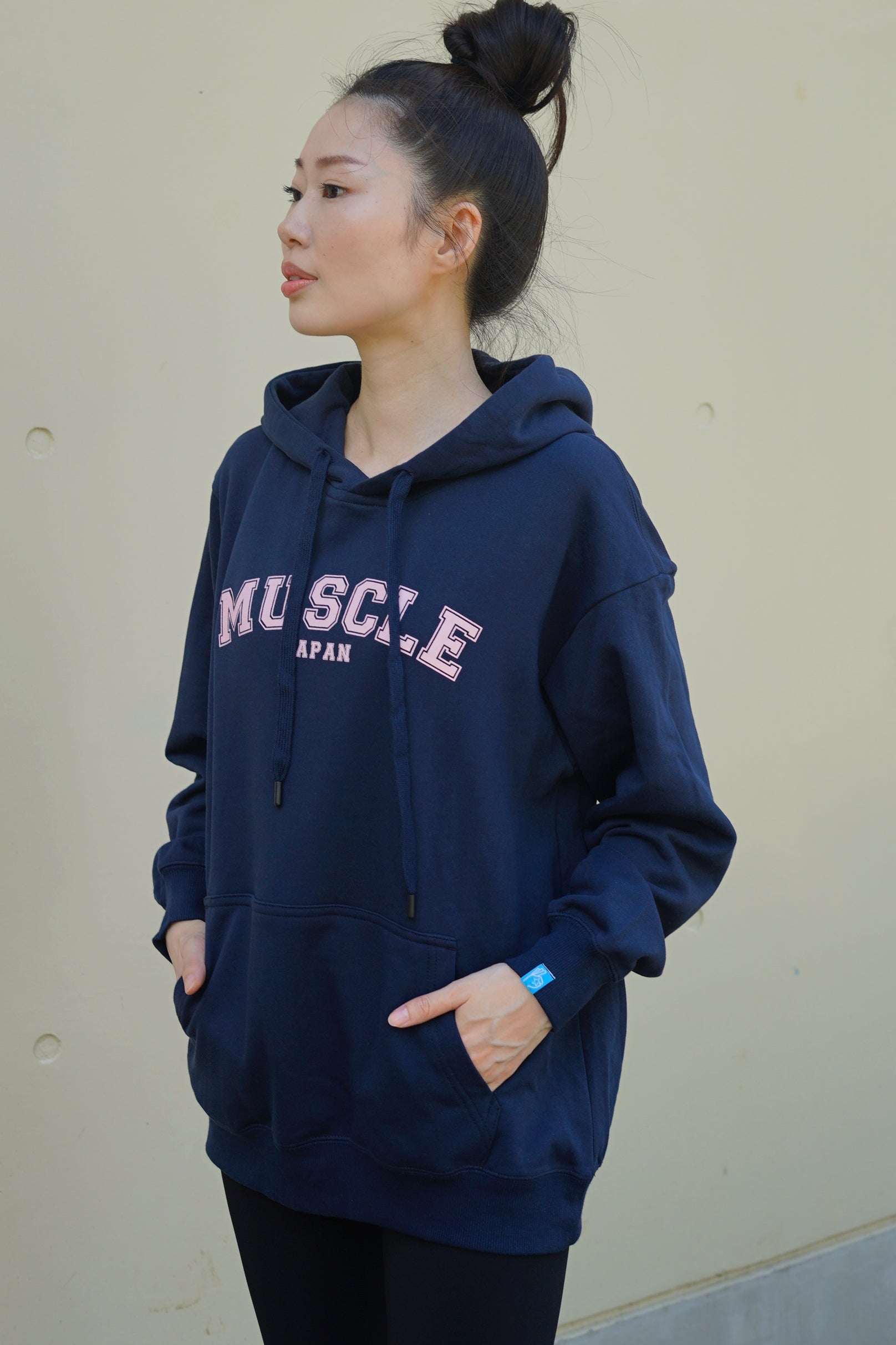 Muscle Japan Hoodie Navy