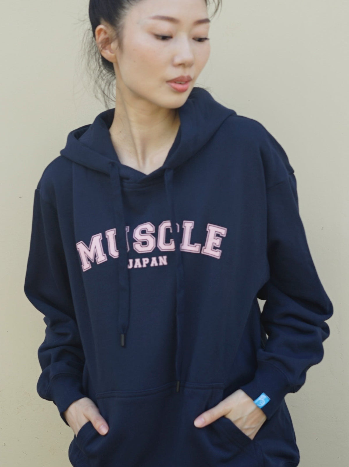 Muscle Japan Hoodie Navy