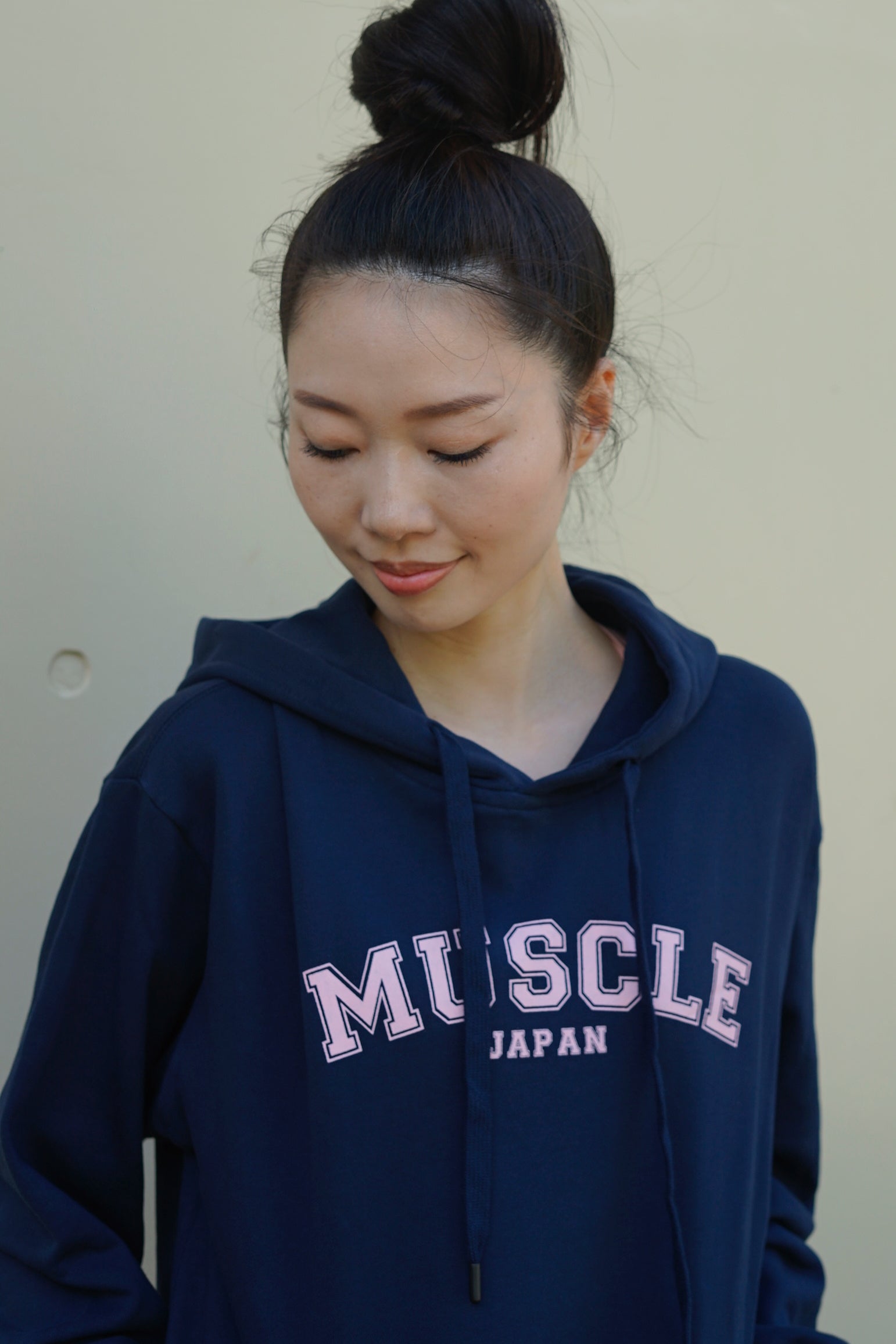 Muscle Japan Hoodie Navy