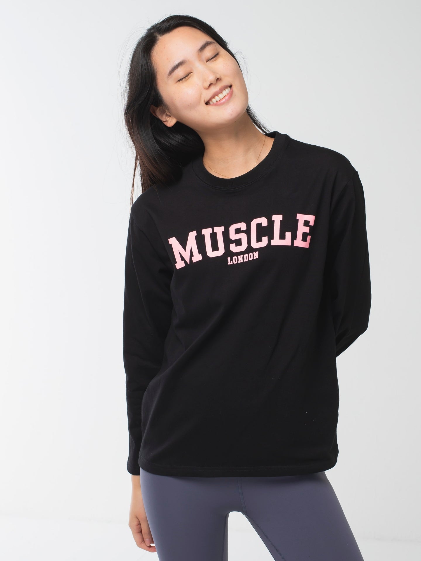 Muscle London Long-Sleeve Tee Black