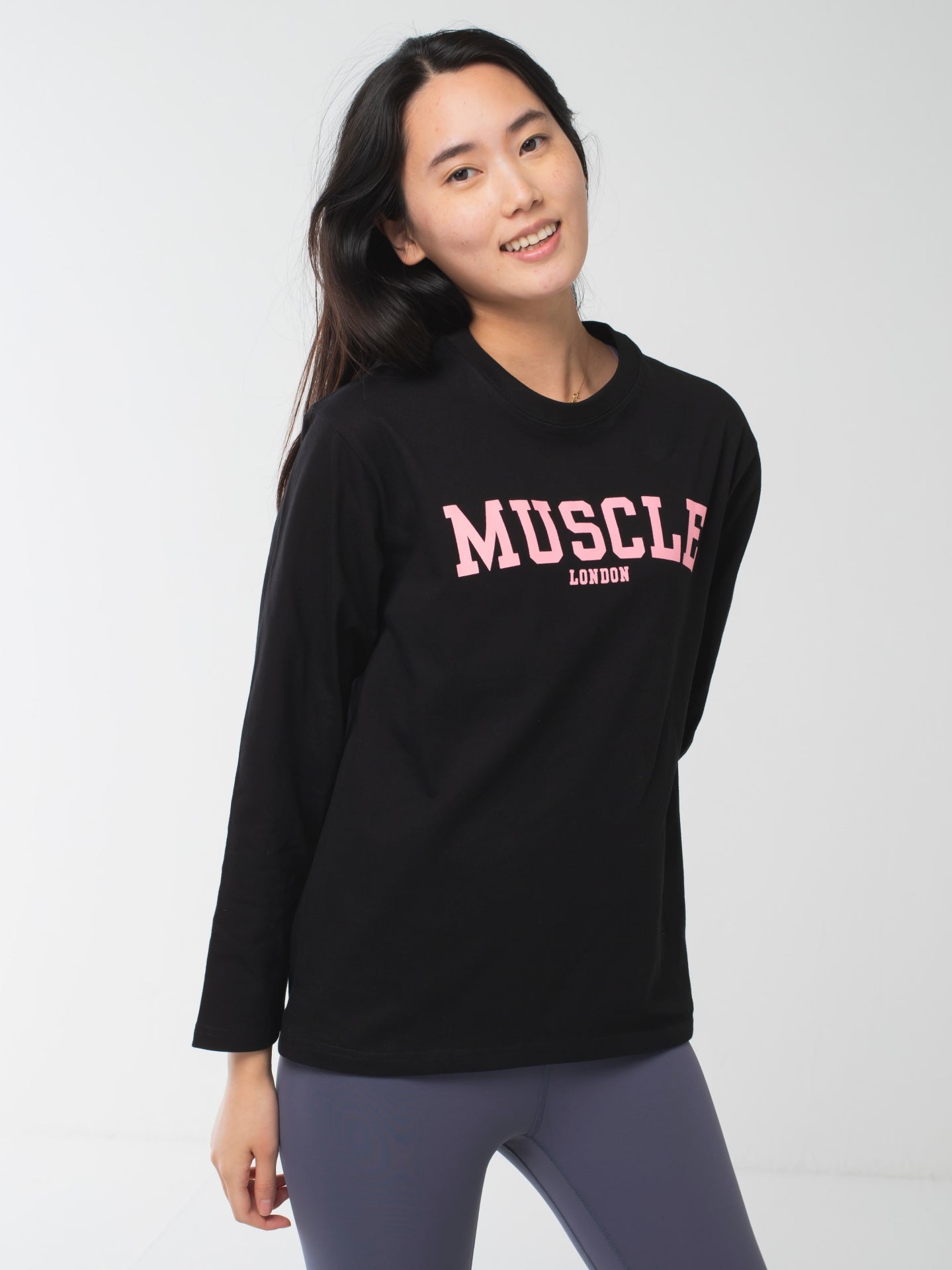 Muscle London Long-Sleeve Tee Black