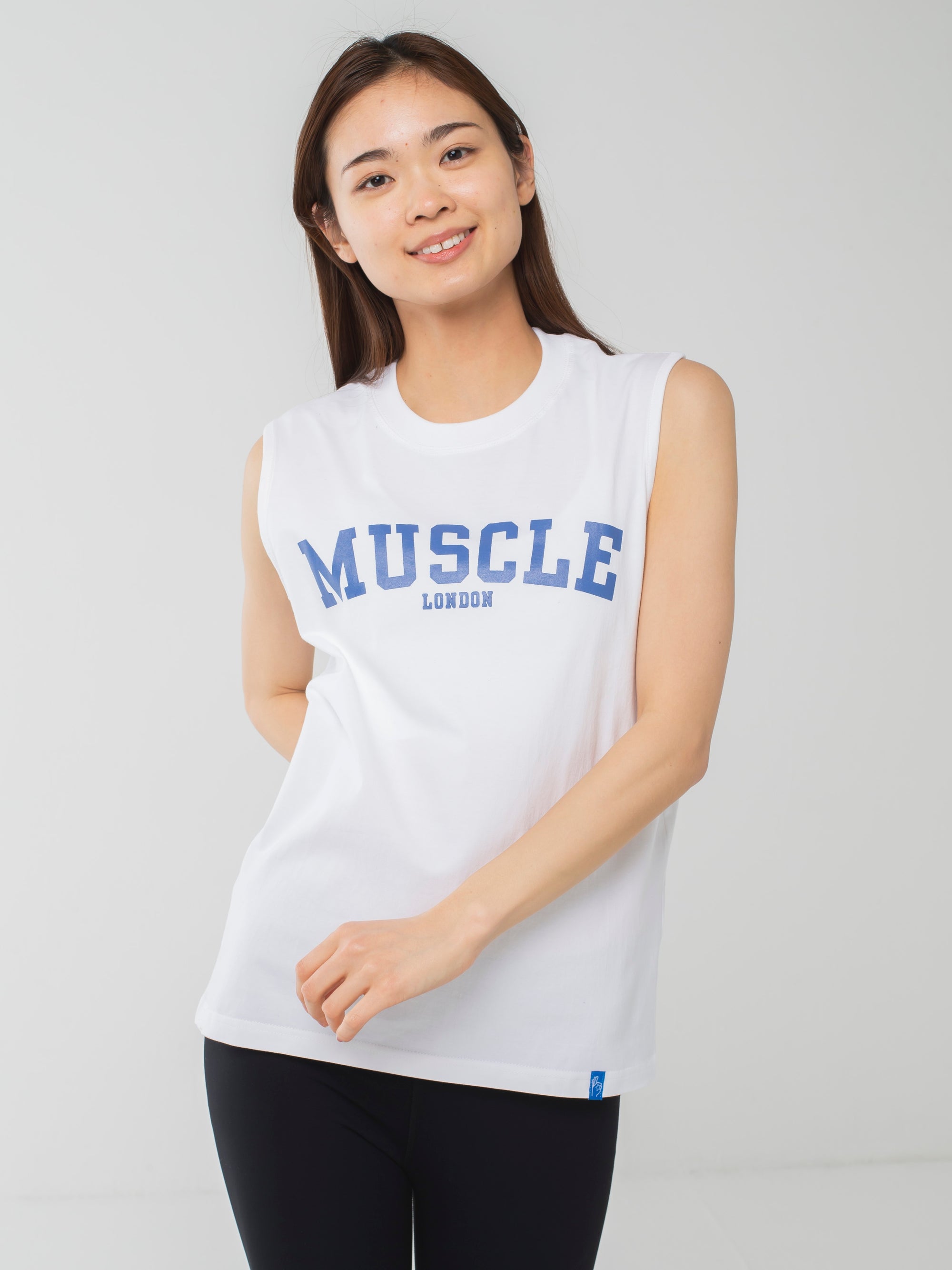 Muscle London Tank White