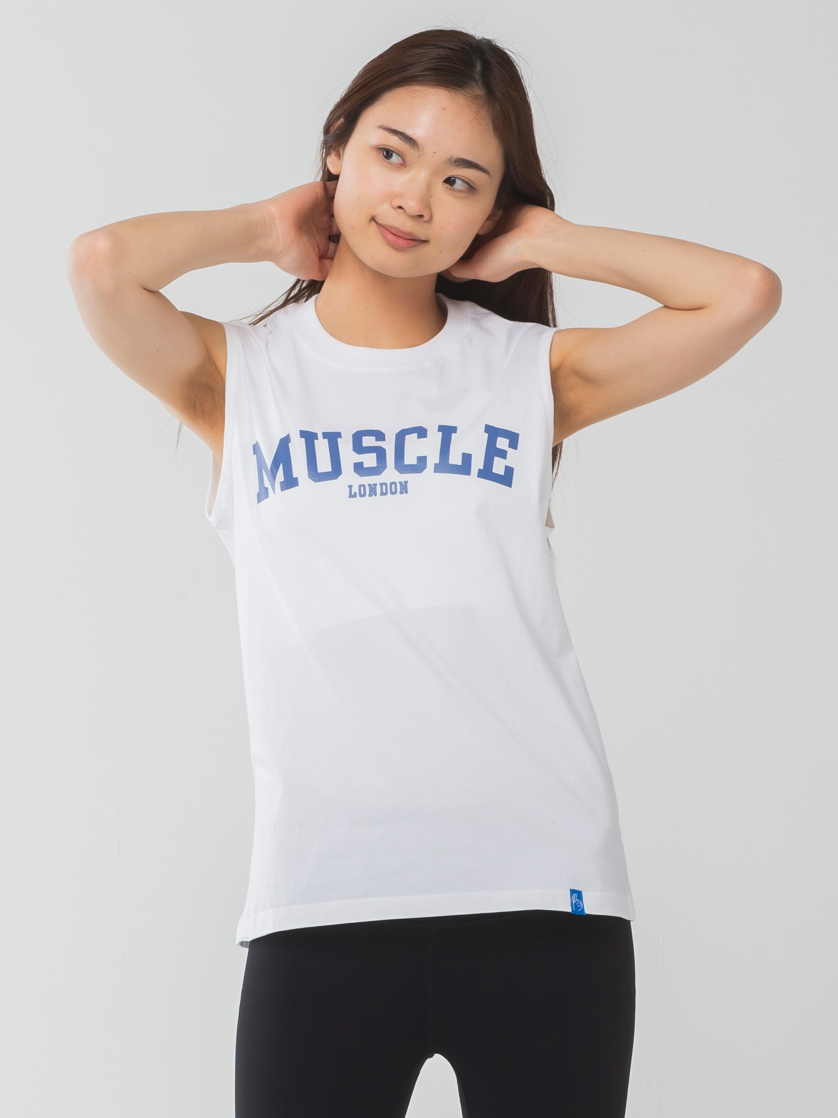 Muscle London Tank White