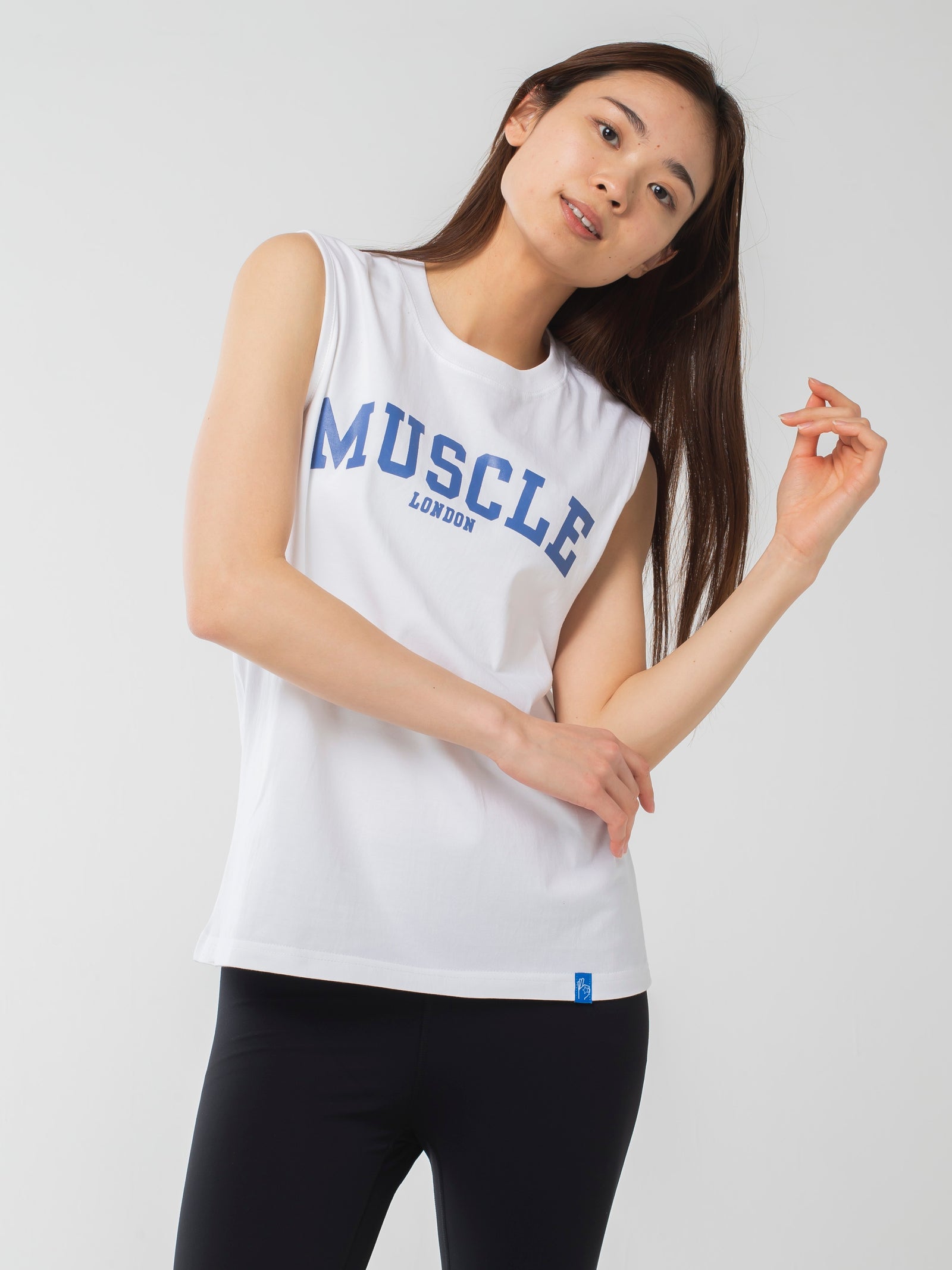 Muscle London Tank White