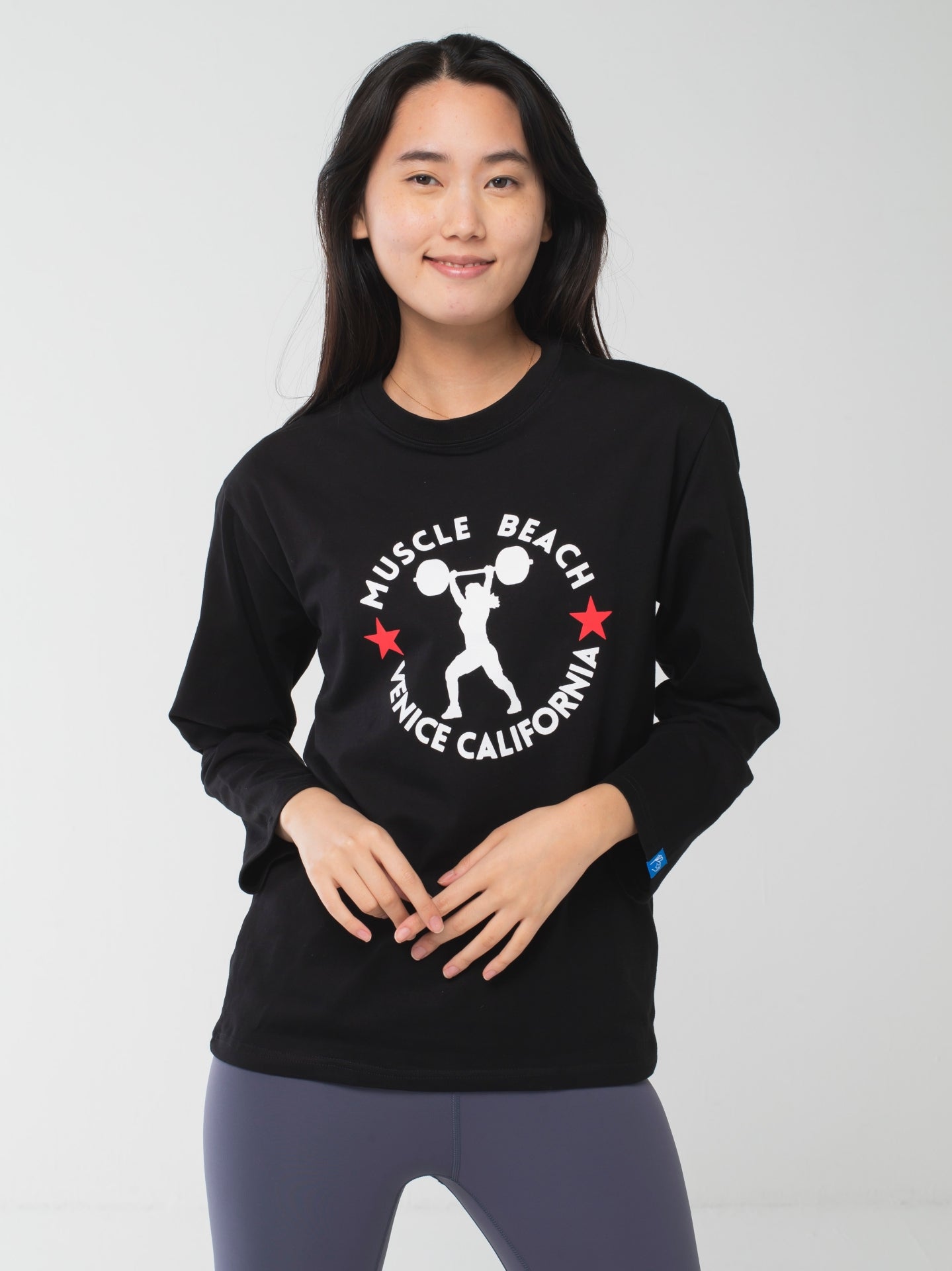 Muscle Beach Long-Sleeve Tee Black